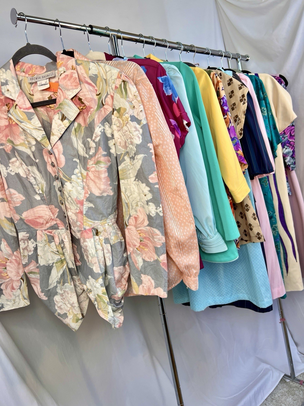 15 Pc Vintage 1970s 1980s Womens VTG Clothing Lot Bundle S M L XL