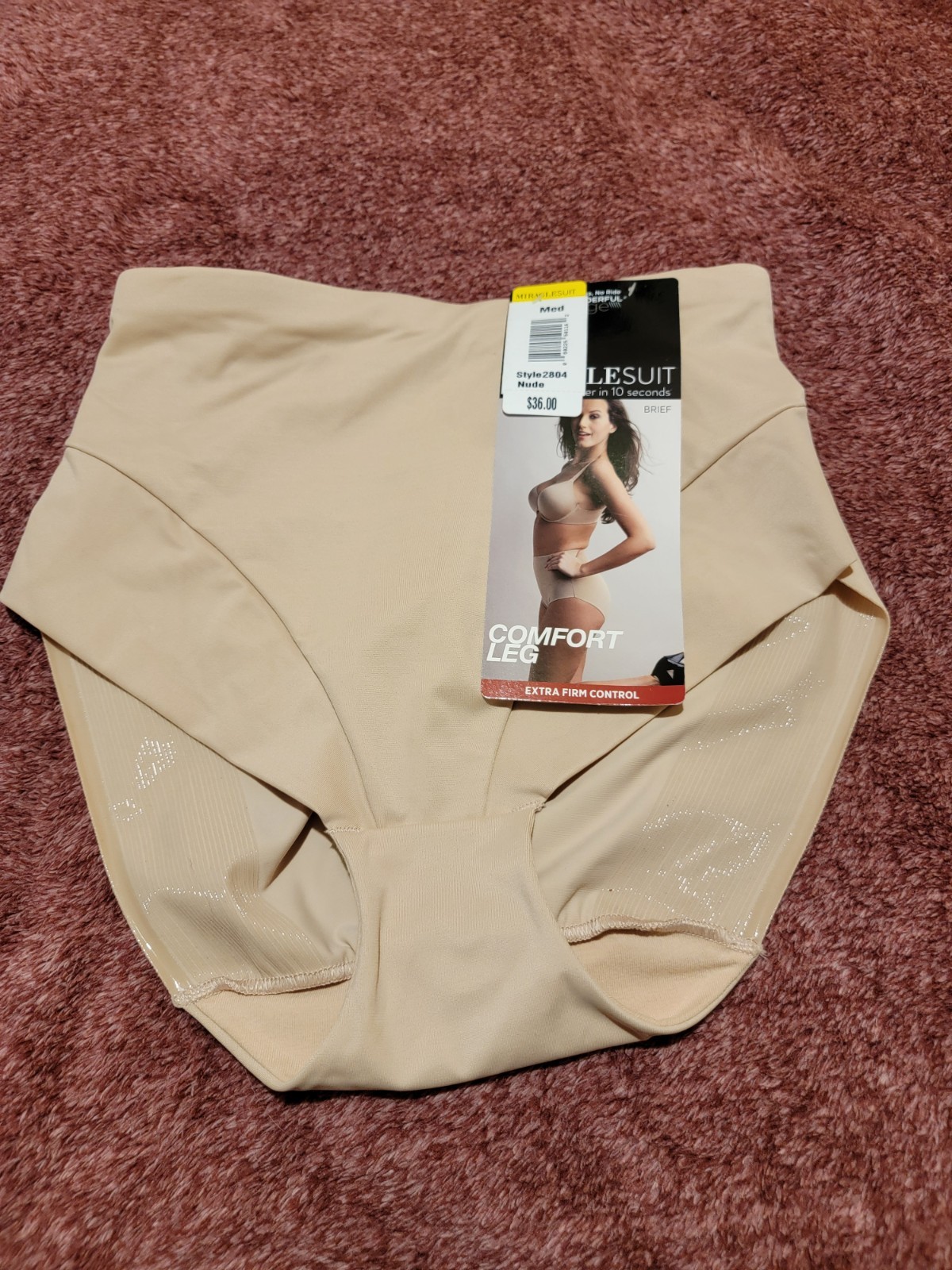 MiracleSuit Brief Wonderful Edge Size: Medium NWT ($36) Nude ~extra firm control