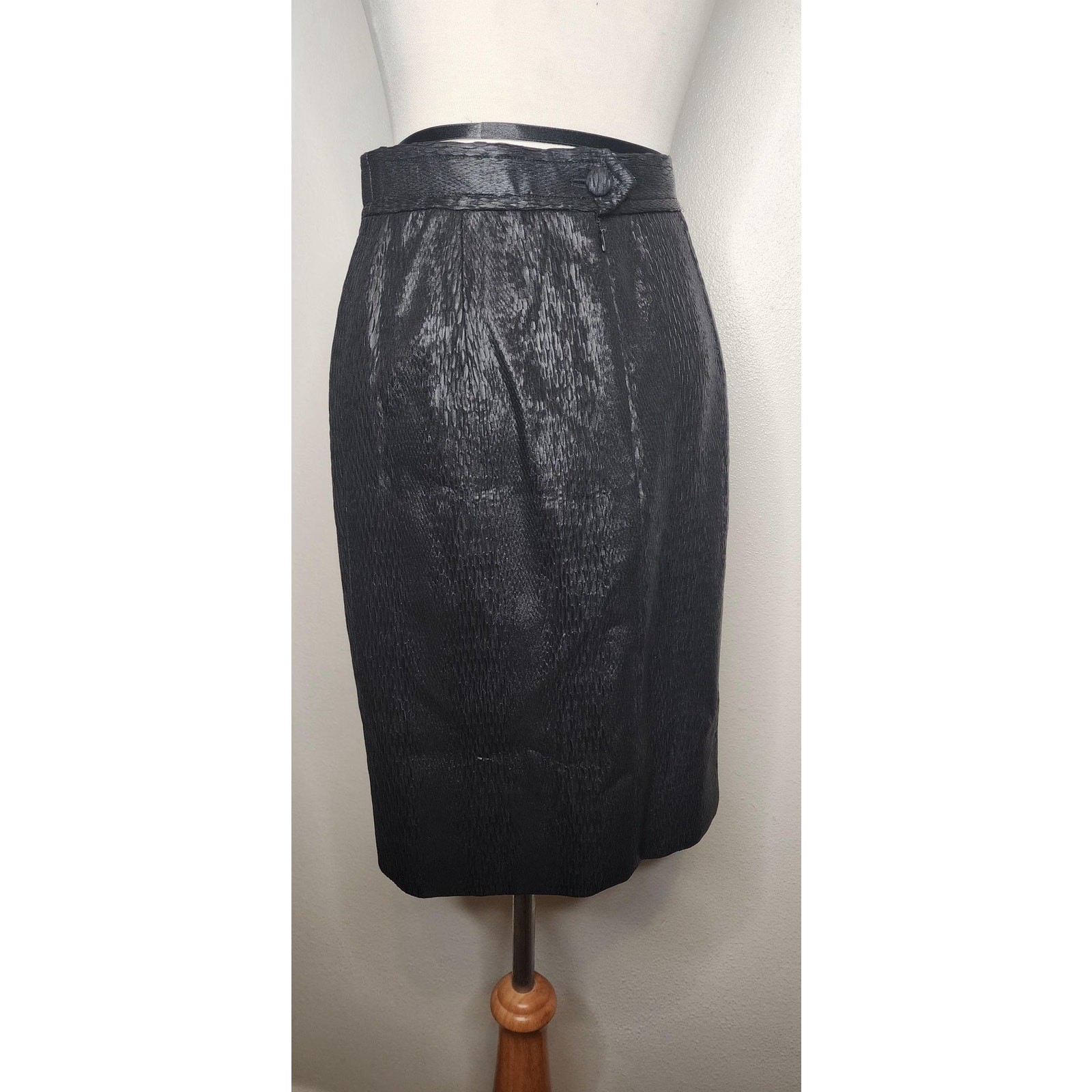 Vintage Christian Lacroix Paris Textured Pencil Skirt | Couture | Size FR 38