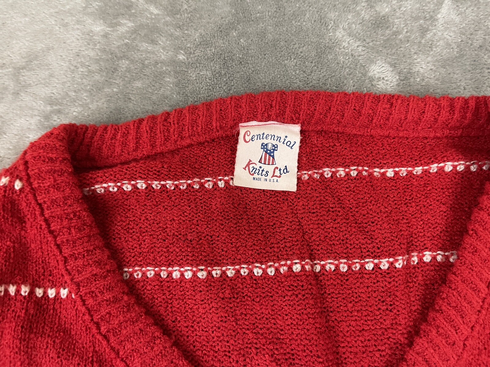 Vintage Centennial Sweater Womens Small (see Measured) Pullover Knit USA Made