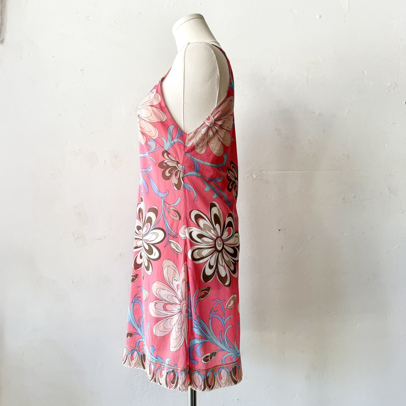 VTG 1960’s Emilio Pucci For Formfit Rogers Slip Or Mini Dress, Iconic Print, Mod