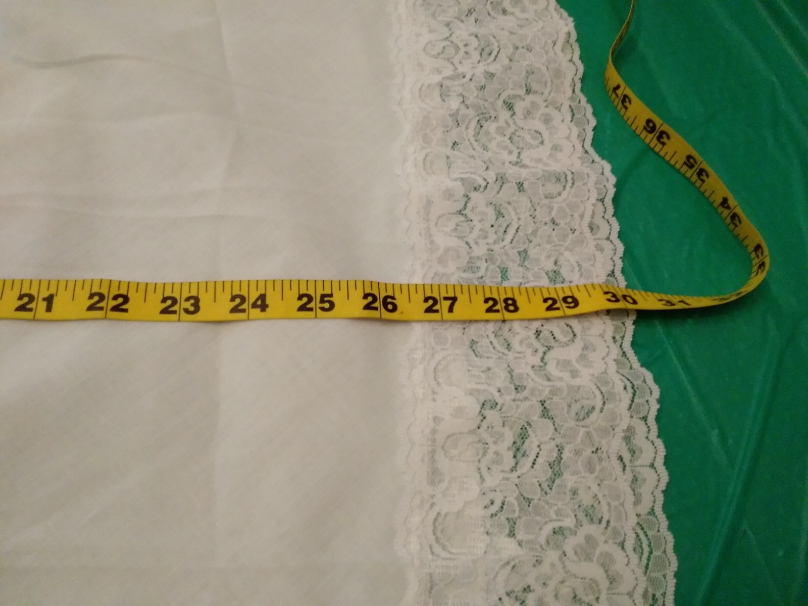 Vintage Sears White Half SLIP Size Medium Cotton Blend Made in USA