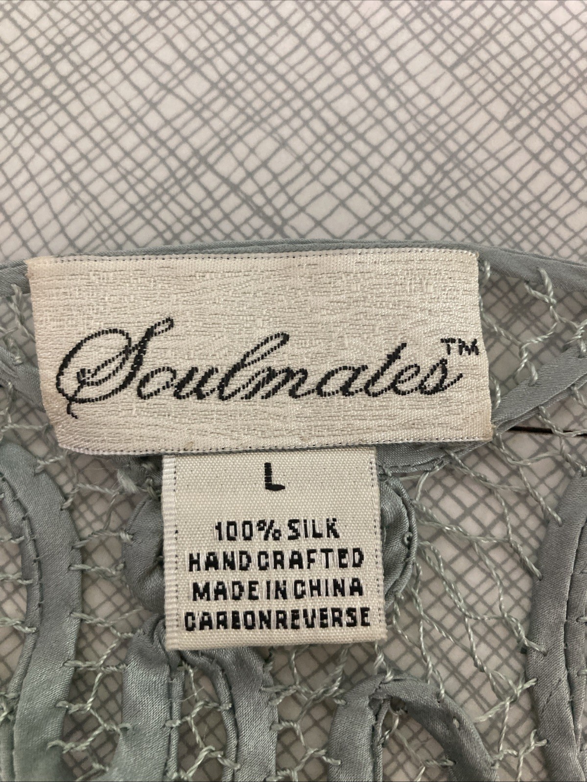 Vtg 90s Soulmates 100% Silk Crochet Lace 3pc Dress Set L Fits XS S Y2K Mermaid