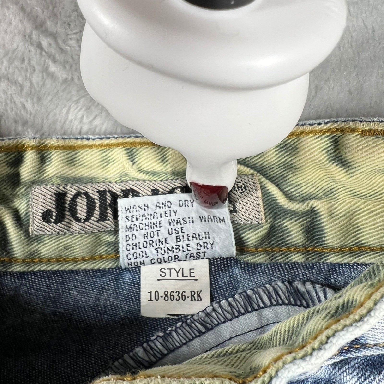 Vintage 80&rsquo;s Jordache Basics Acid Wash Denim Midi Skirt High Waist Pleated 5/6