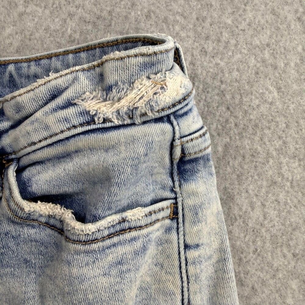 Vervet Denim Shorts Women XS Light Blue Excellent Distressed Cut Off Jean Casual