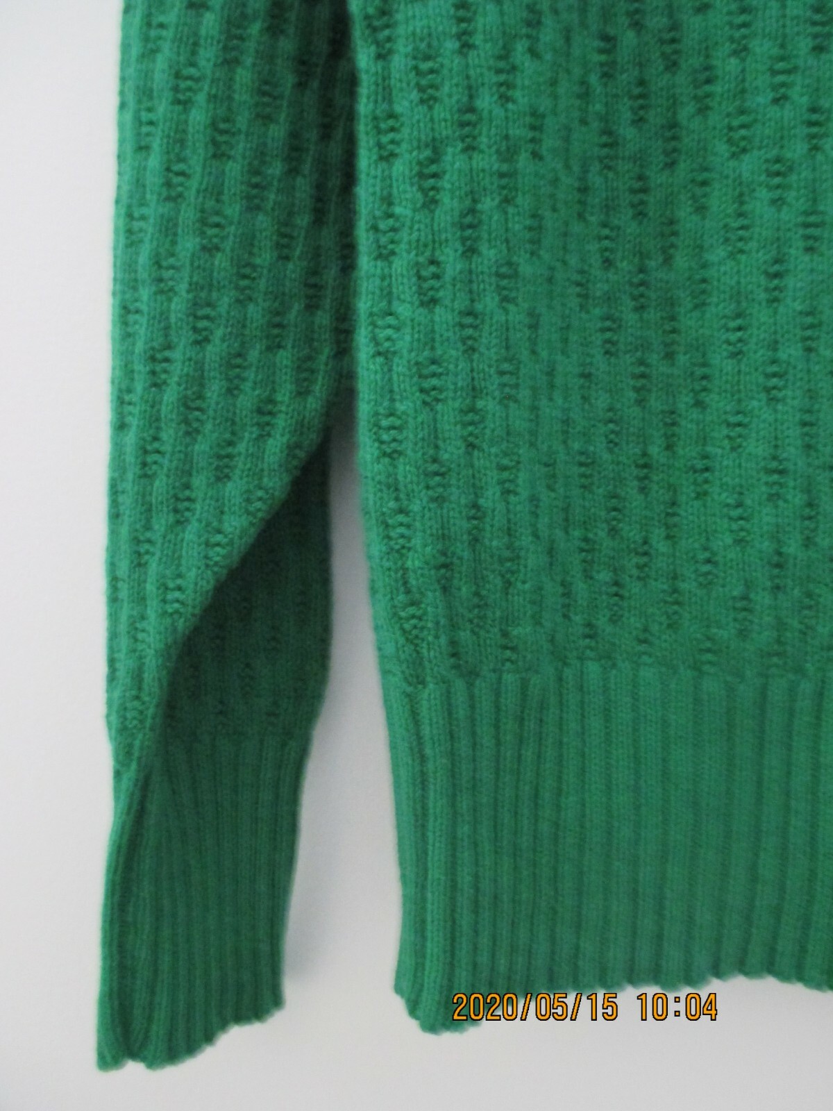 Vintage Women&rsquo;s United States Sweater Small Cotton Turtleneck Green