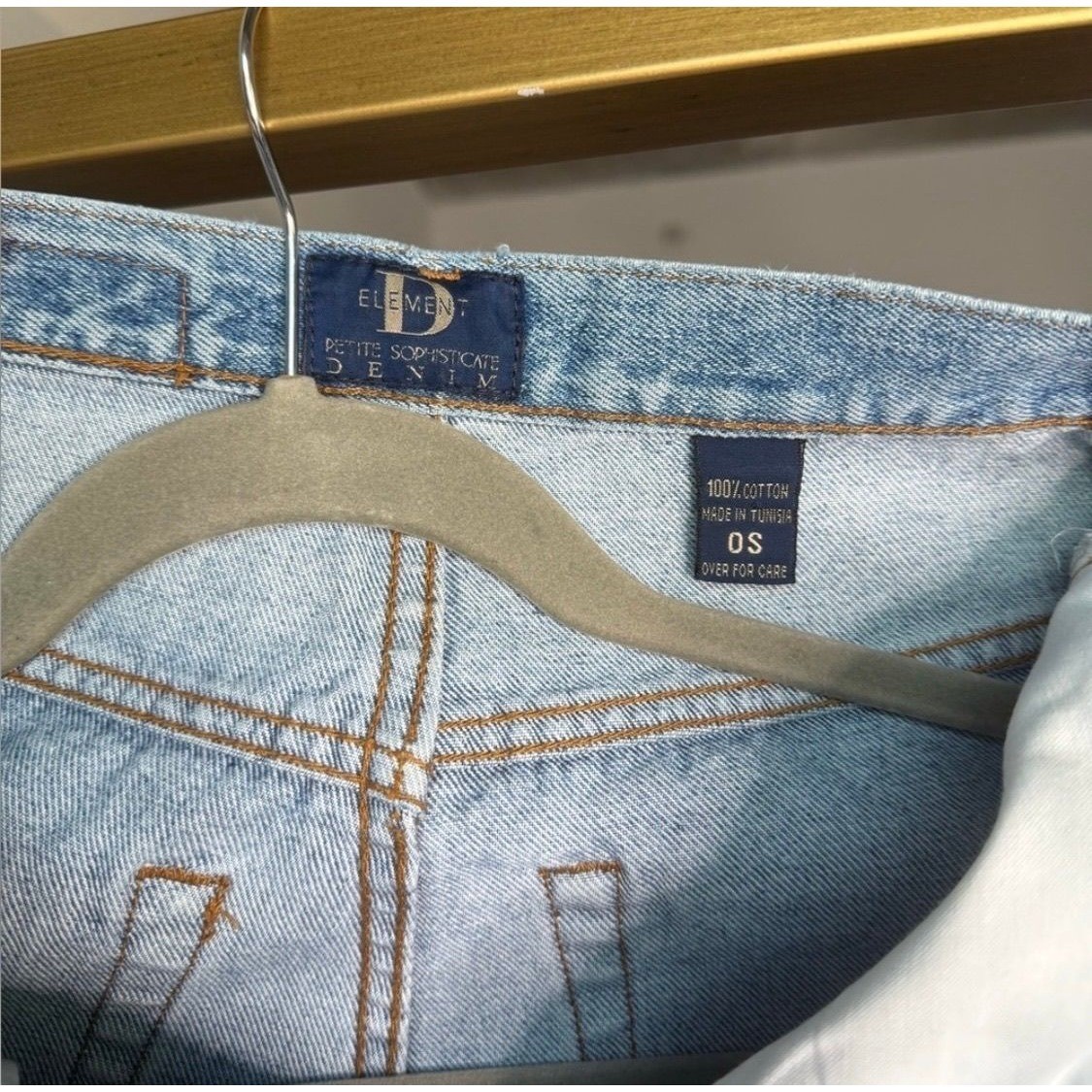 Vtg Element Petite Sophisticate Straight Leg Jeans 0S Blue Denim High Waist Mom