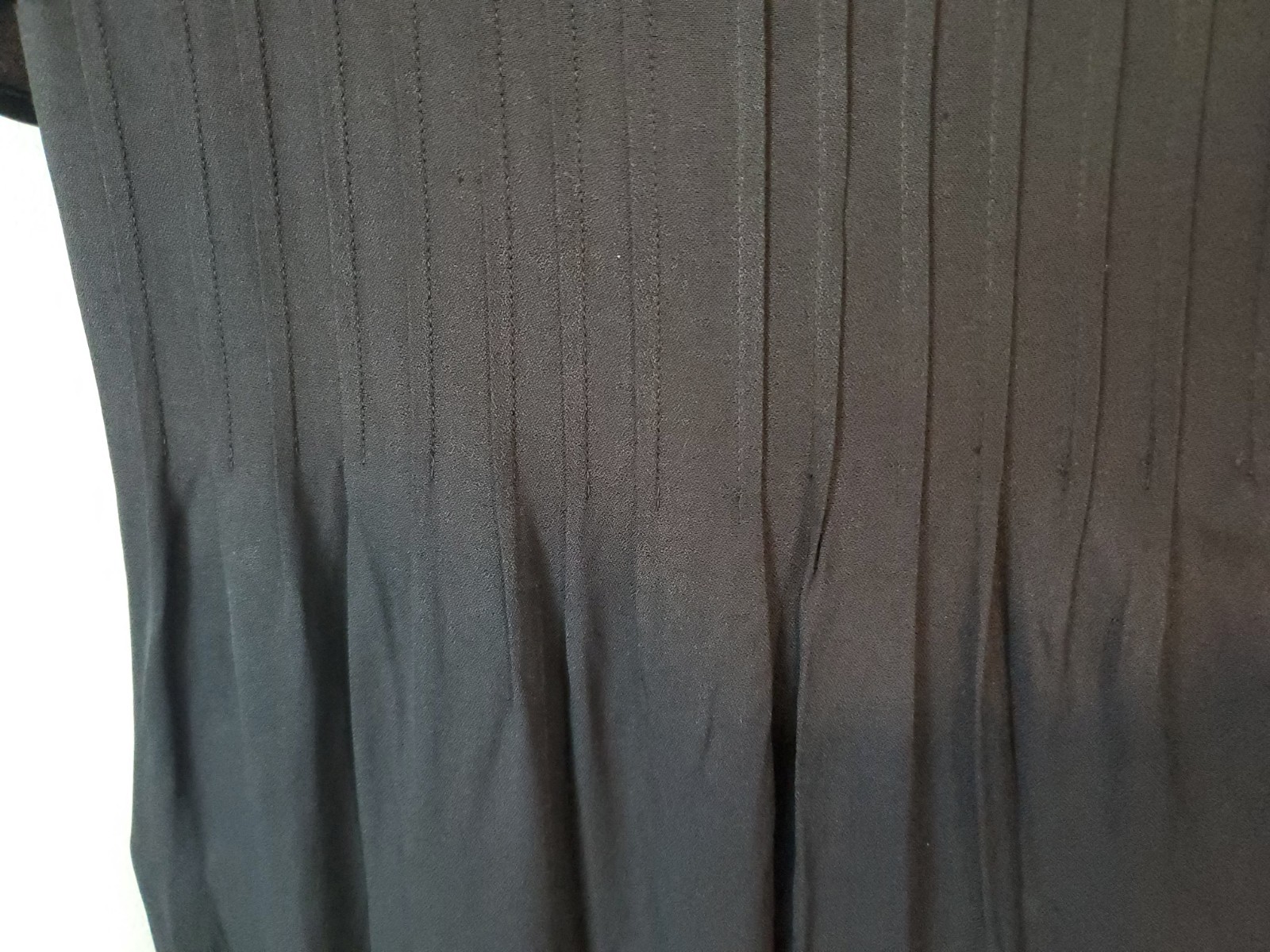 Vintage Jeffrey & Dara Petite Black Pleated Dress Shoulder Pads USA 6