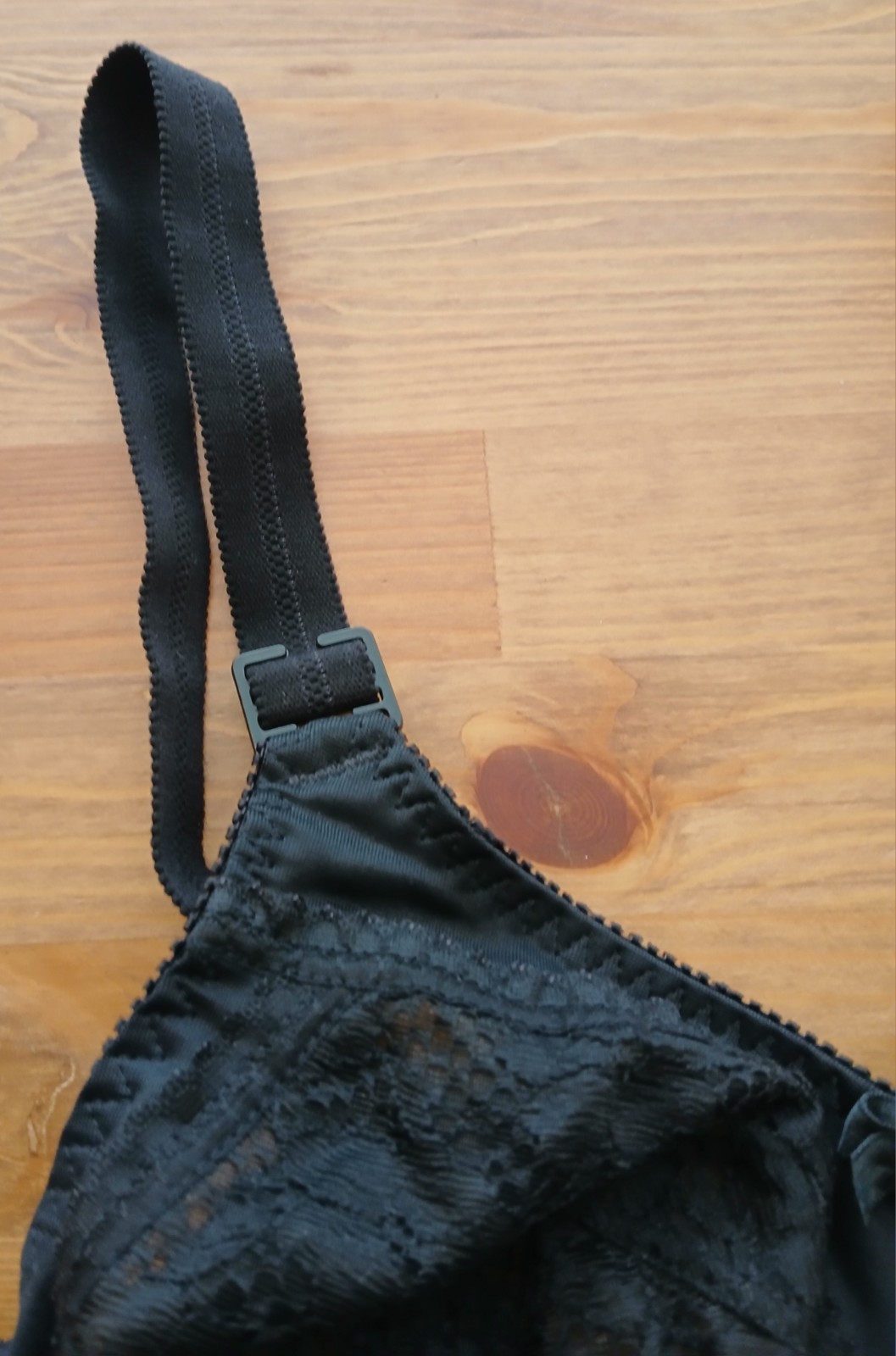 Spirite Longline Shapewear Bra 34B 788 Black Pinup Lace Underwire New Vtg 70s