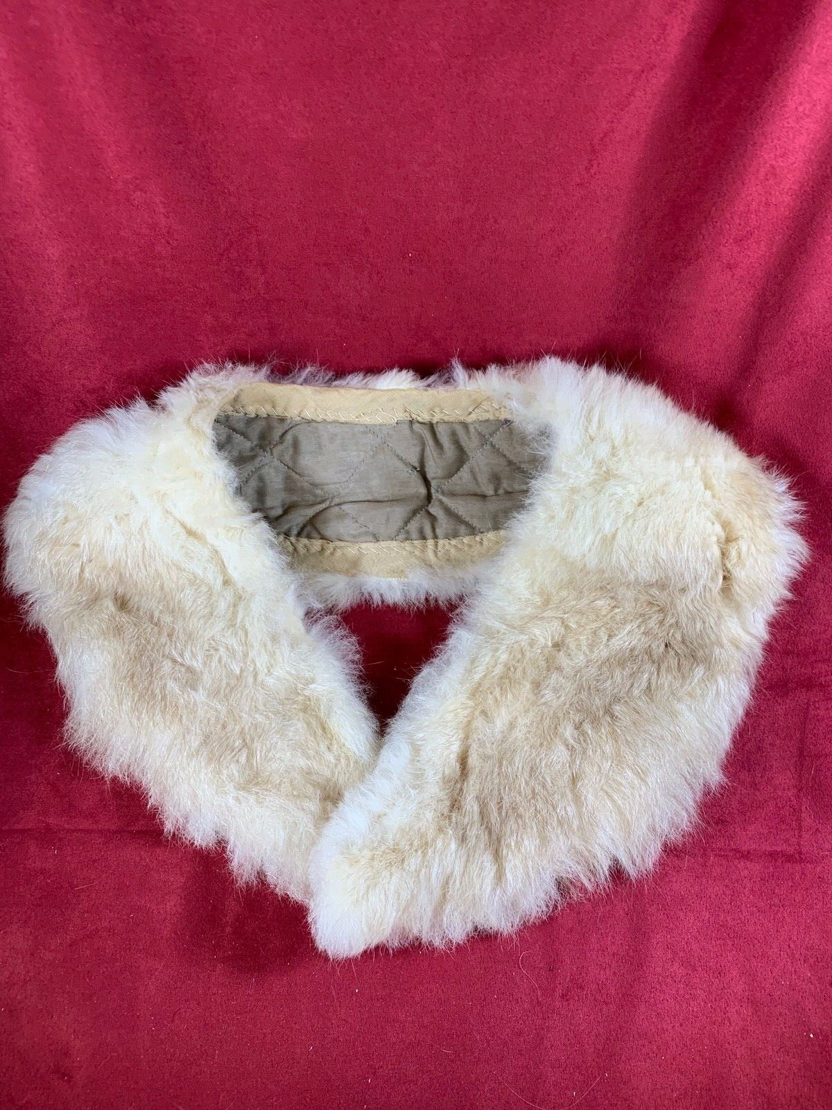 Vintage UNIQUE Mink Fur Shawl Stole Collar light brown No Rot and Lined 3777