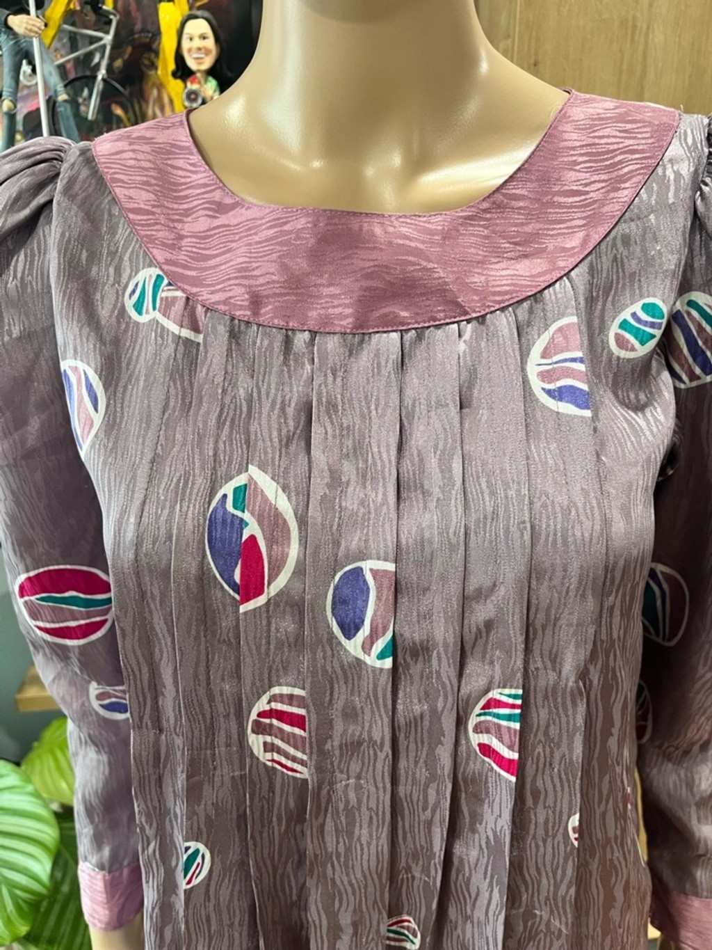 Flora Kung Silk Planet 1980’s shift Dress