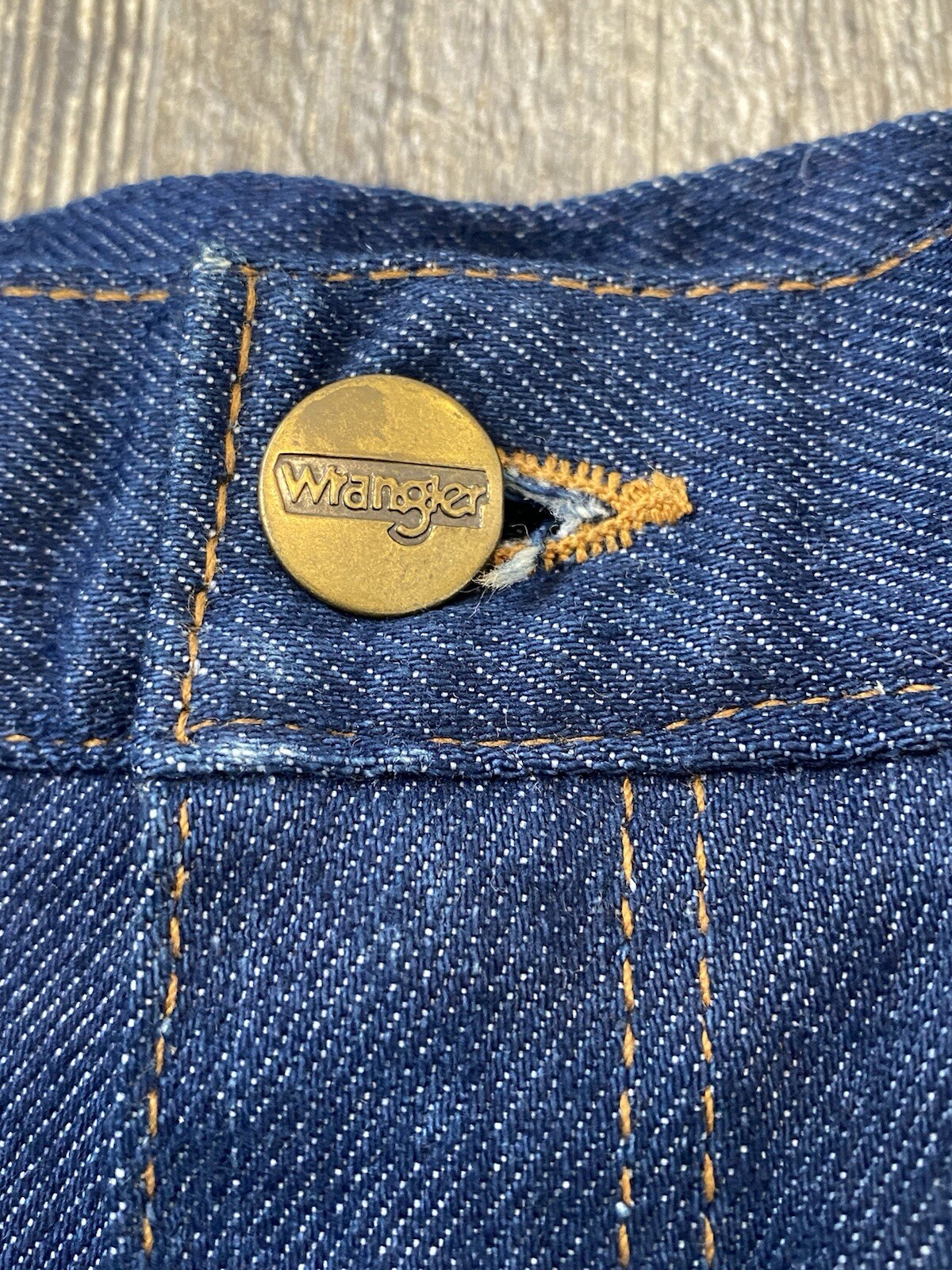 TRUE Vintage WRANGLER NWT Stretch Denim Jeans 80s Talon Streetwear Full Fit 16