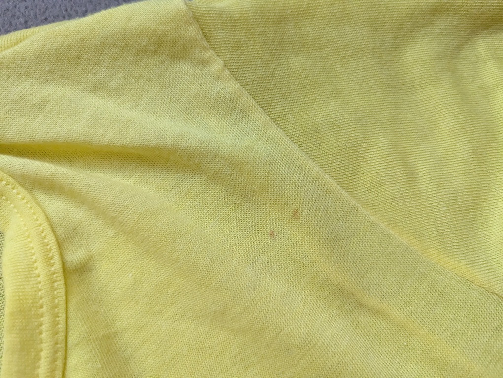 Lancer Vintage 70s 80s where the hell is Honduras yellow shirt womens size 36