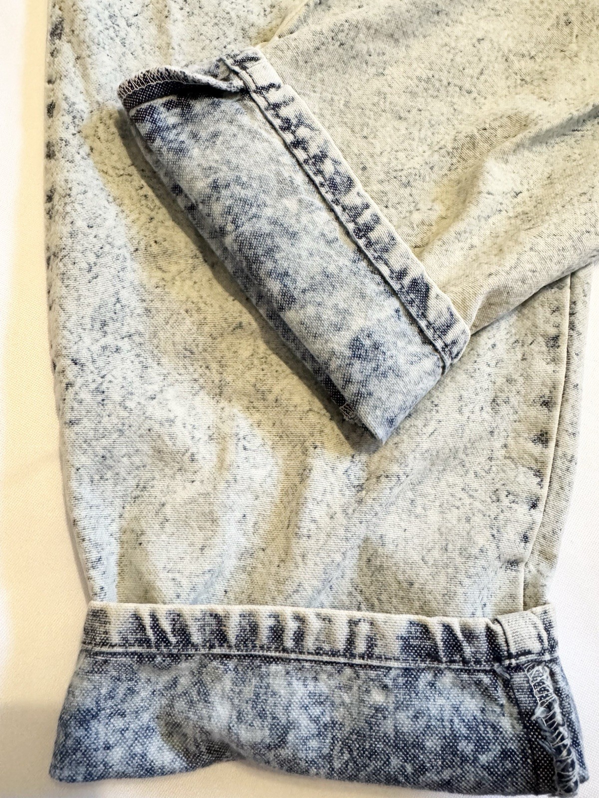 Vtg 80’s P.S. Gitano Acid Wash Pleated Mom Jeans High Waste Tapered Leg 27×28&Prime;