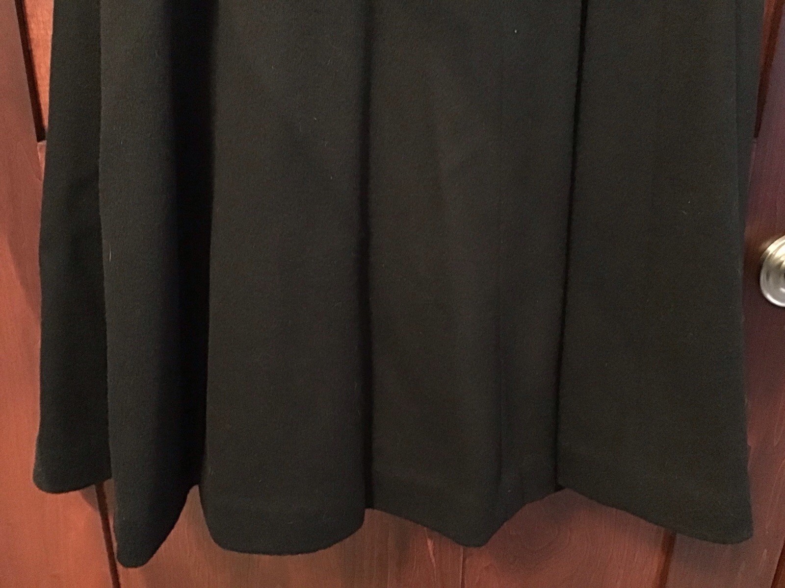 Vintage WORUMBO 100% Wool Long Black Size 6 Women&rsquo;s Coat Fashioned by JILL JR.