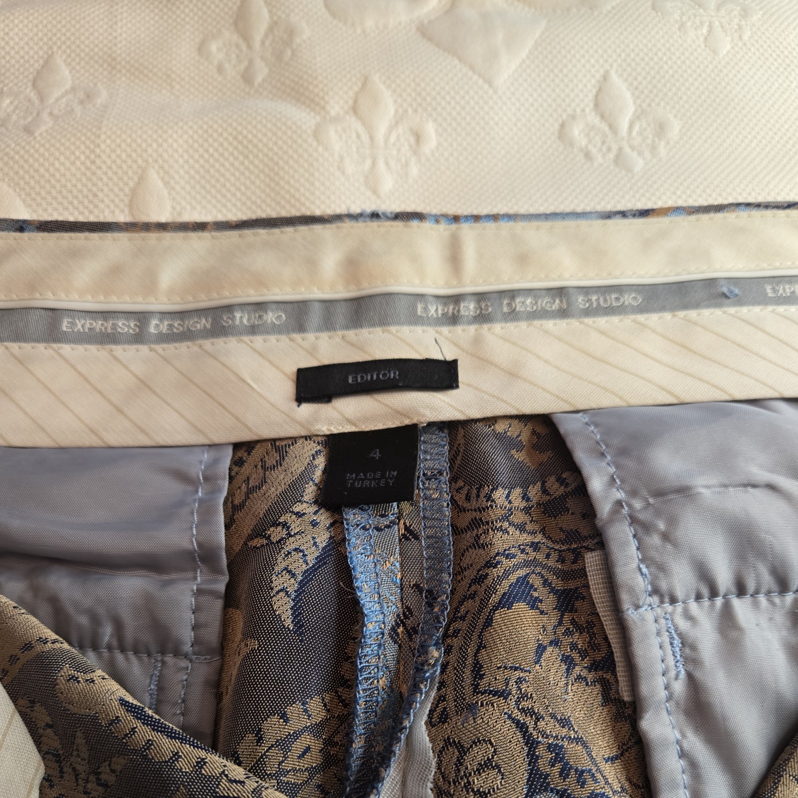 Vintage Express Editor Wide/Flare High Rise Pants