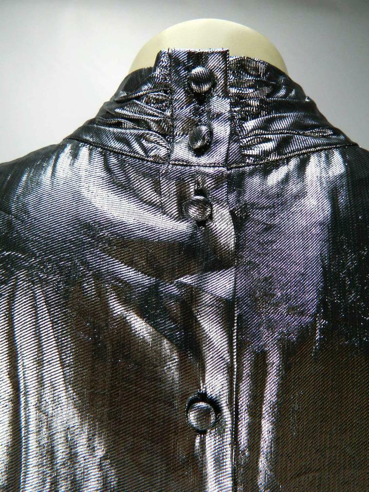 Lloyd Williams Silver Disco Top Sleeveless Metallic 14 Vintage NWT 80s Club Wear