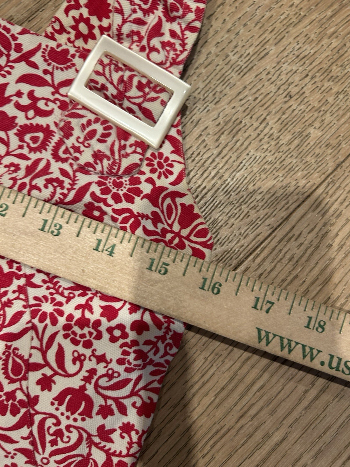 Vintage 1970’s Jumper Women’s Red Floral Sleeveless Hippy Everyday