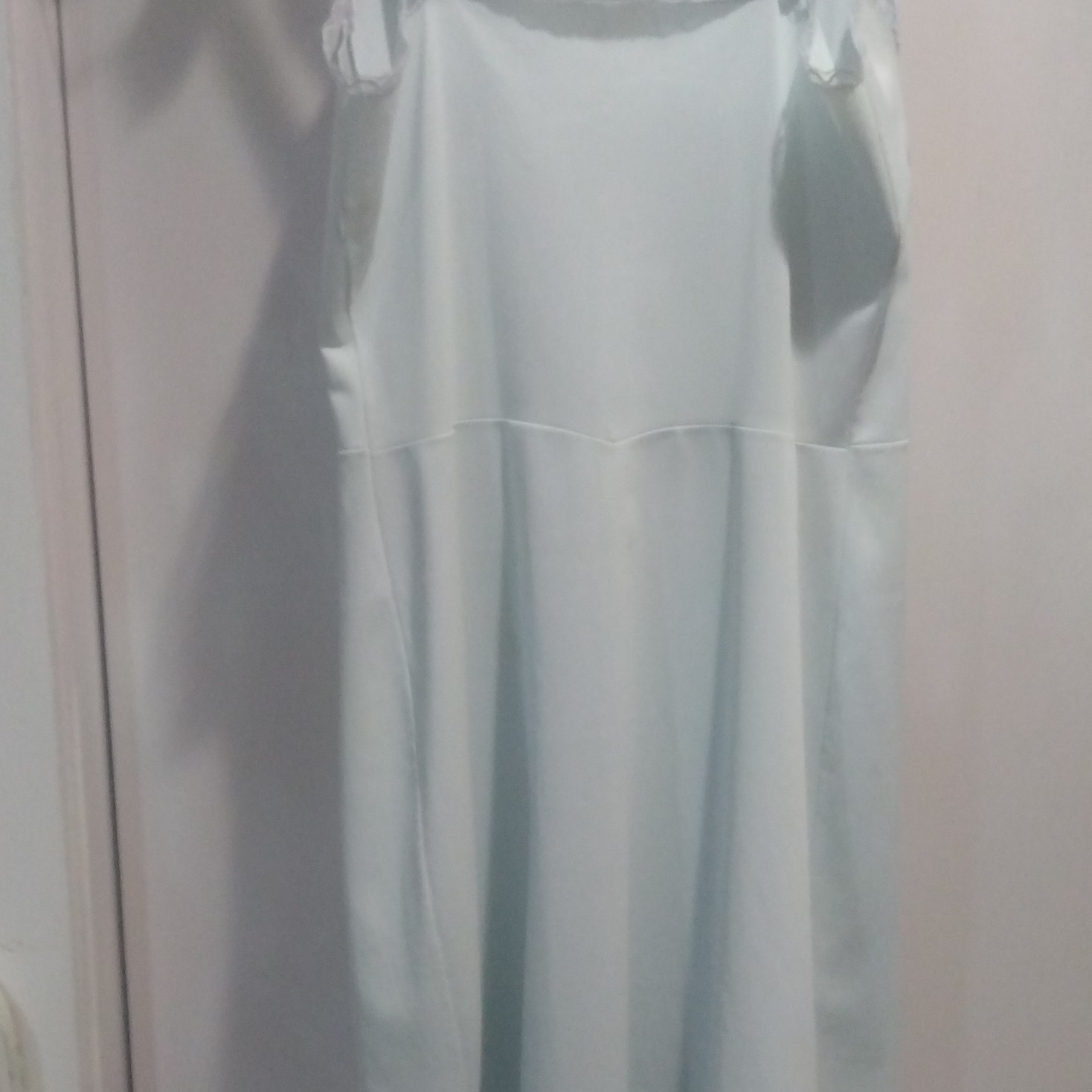 Vintage Charmode Light Blue Nylon Full Slip size 34 small