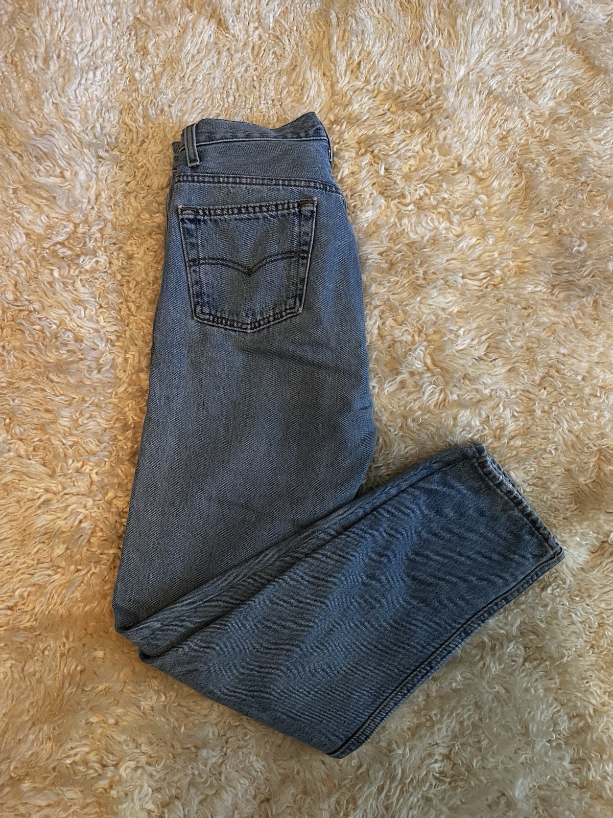 VINTAGE 1990s LEVIS 501 WOMEN HIGH WAISTED DENIM JEANS MADE IN USA 30×30