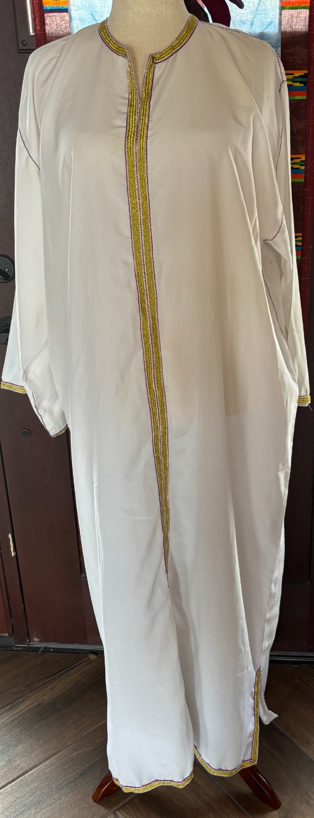 Vtg mid 60&rsquo;s – 70&rsquo;s 2pc Moroccan Caftan Set Sz L-XL