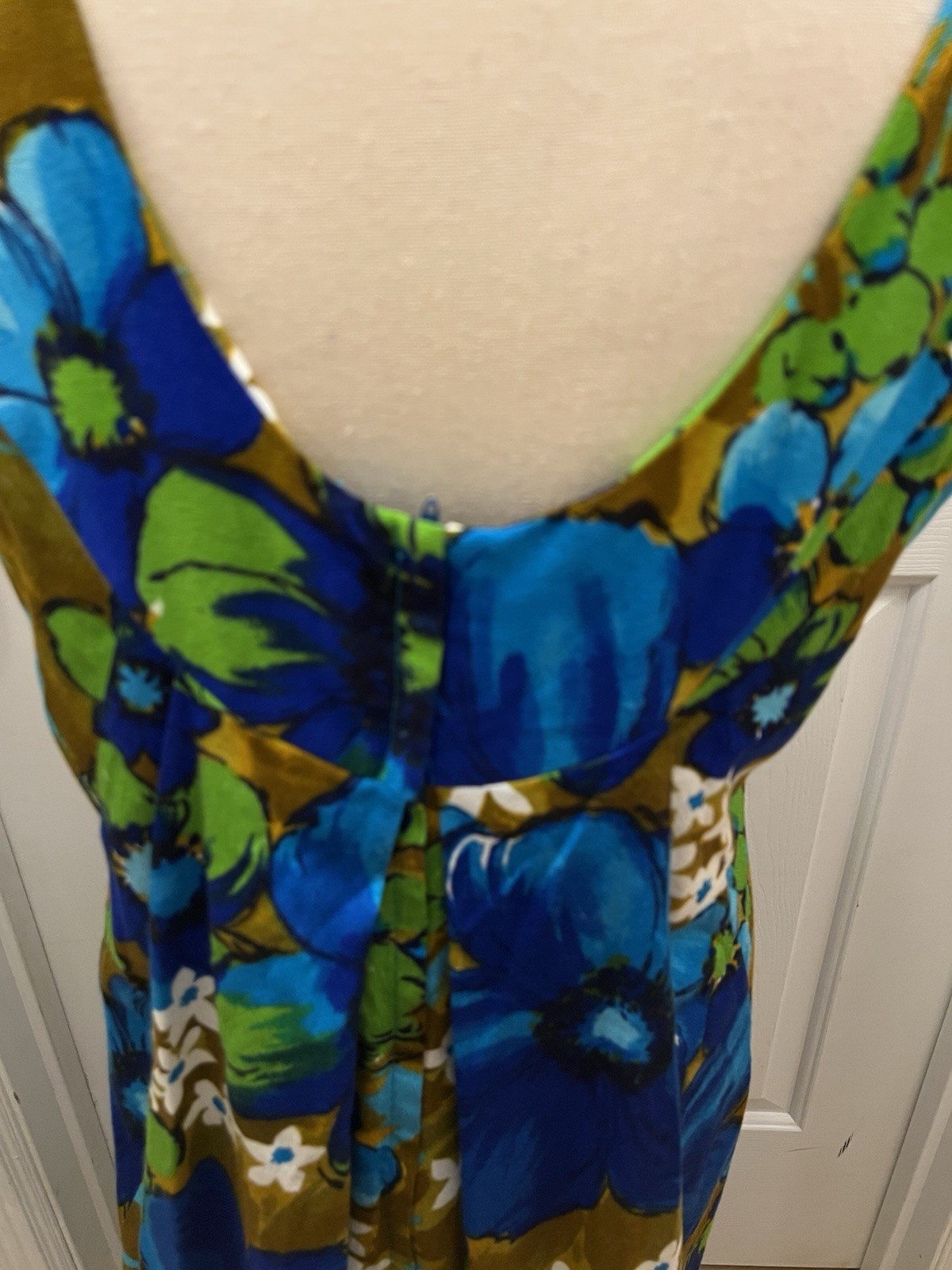 Vintage 60s 70s Handmade Hawaiian Tropical Maxi Dress Skirts N’ Blouses Honolulu