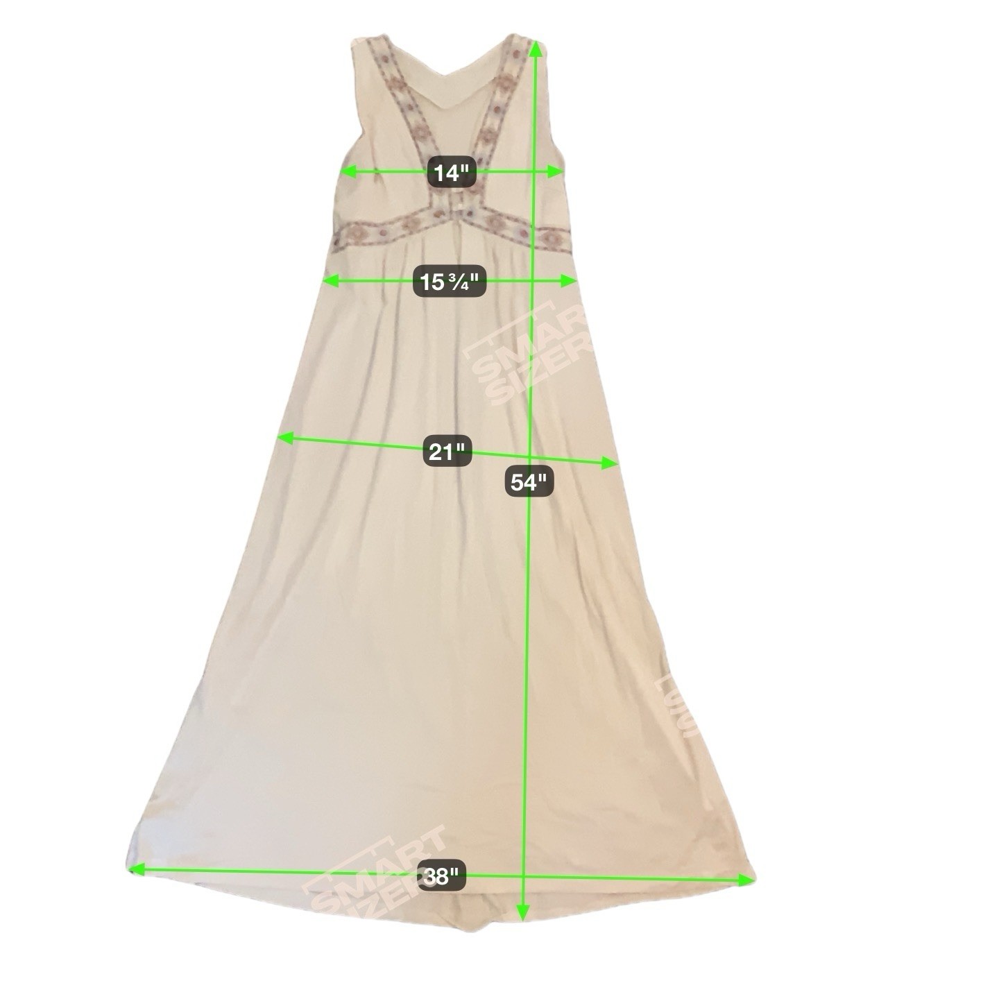 Vintage Silky Beige 100% NYLON & LACE Slip Nightgown Negligee Embroidered Med