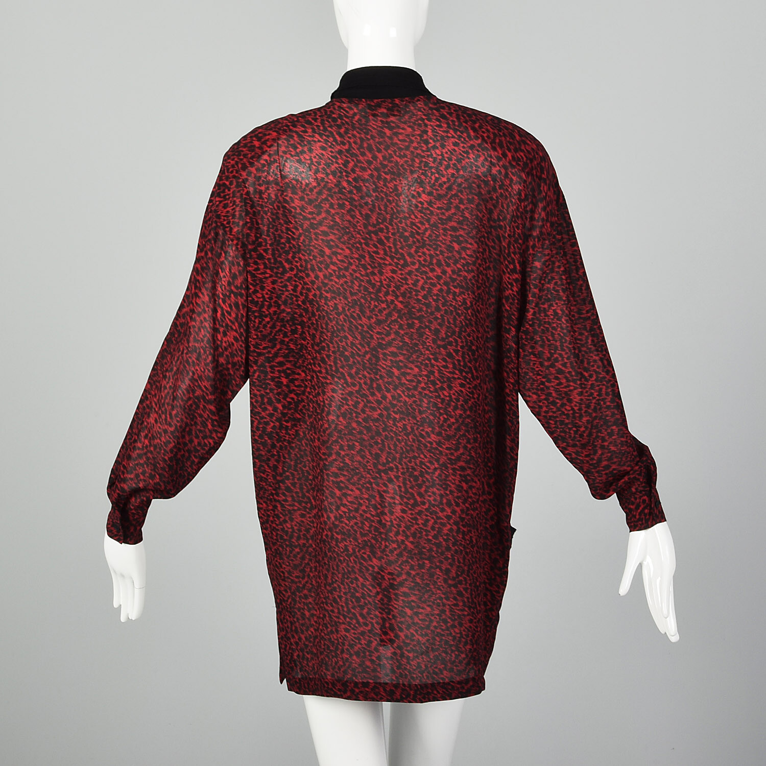 Medium Gianni Versace 1980s Silk Tunic Vintage Animal Print 80s Sack Designer