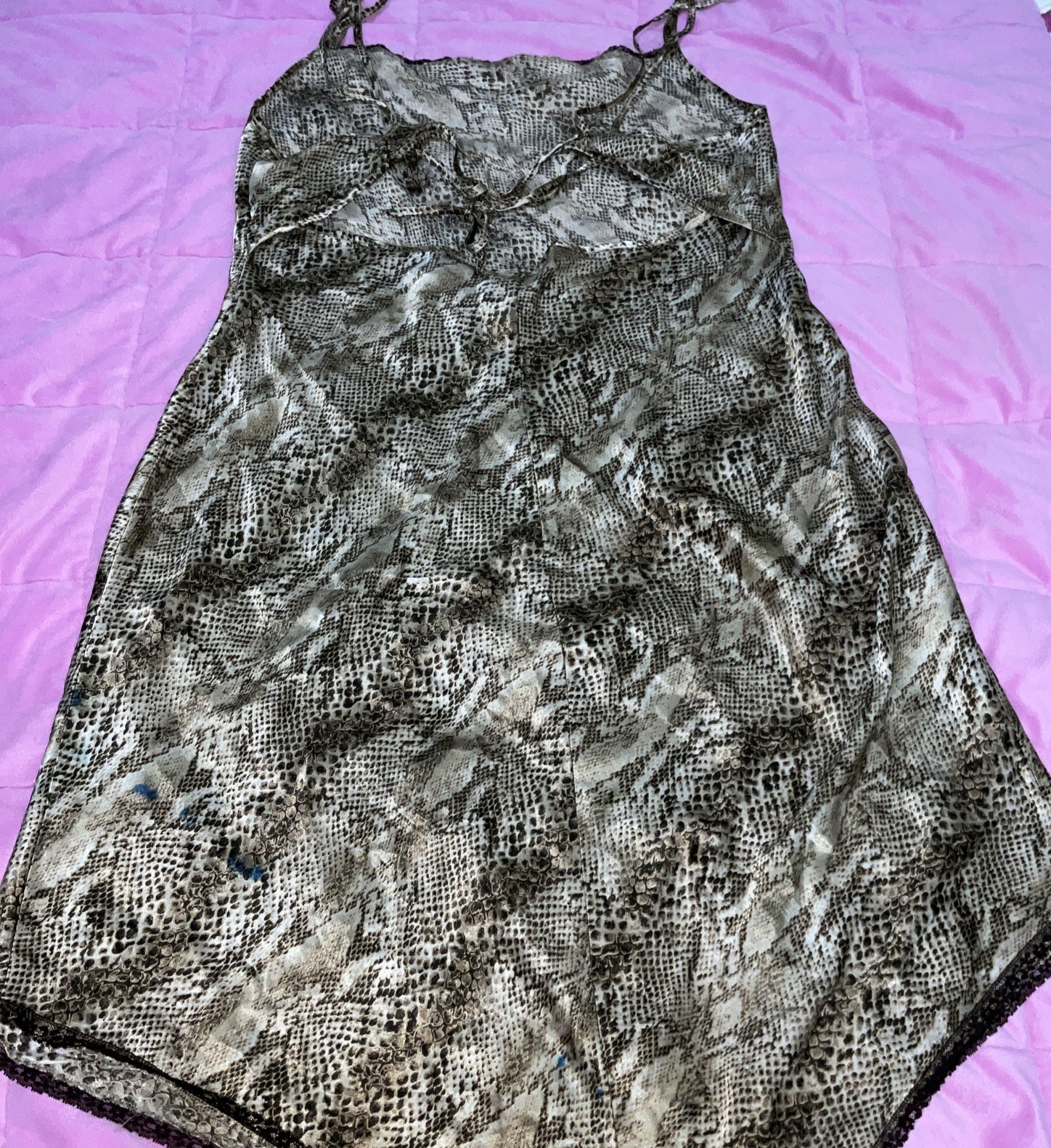 Vintage Inner Most Snakeskin Print Lingerie #0005