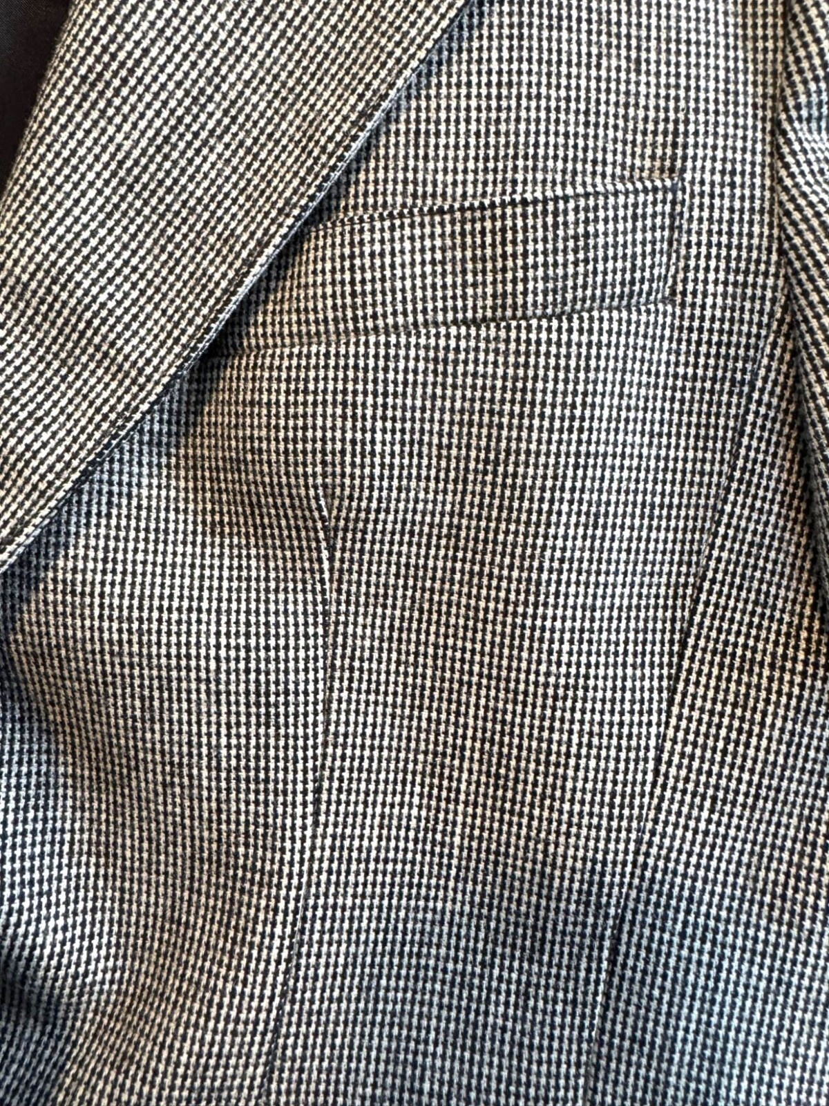 Vintage Evan Picone Houndtooth Blazer Jacket with Velvet Collar ILGWU Union Tag