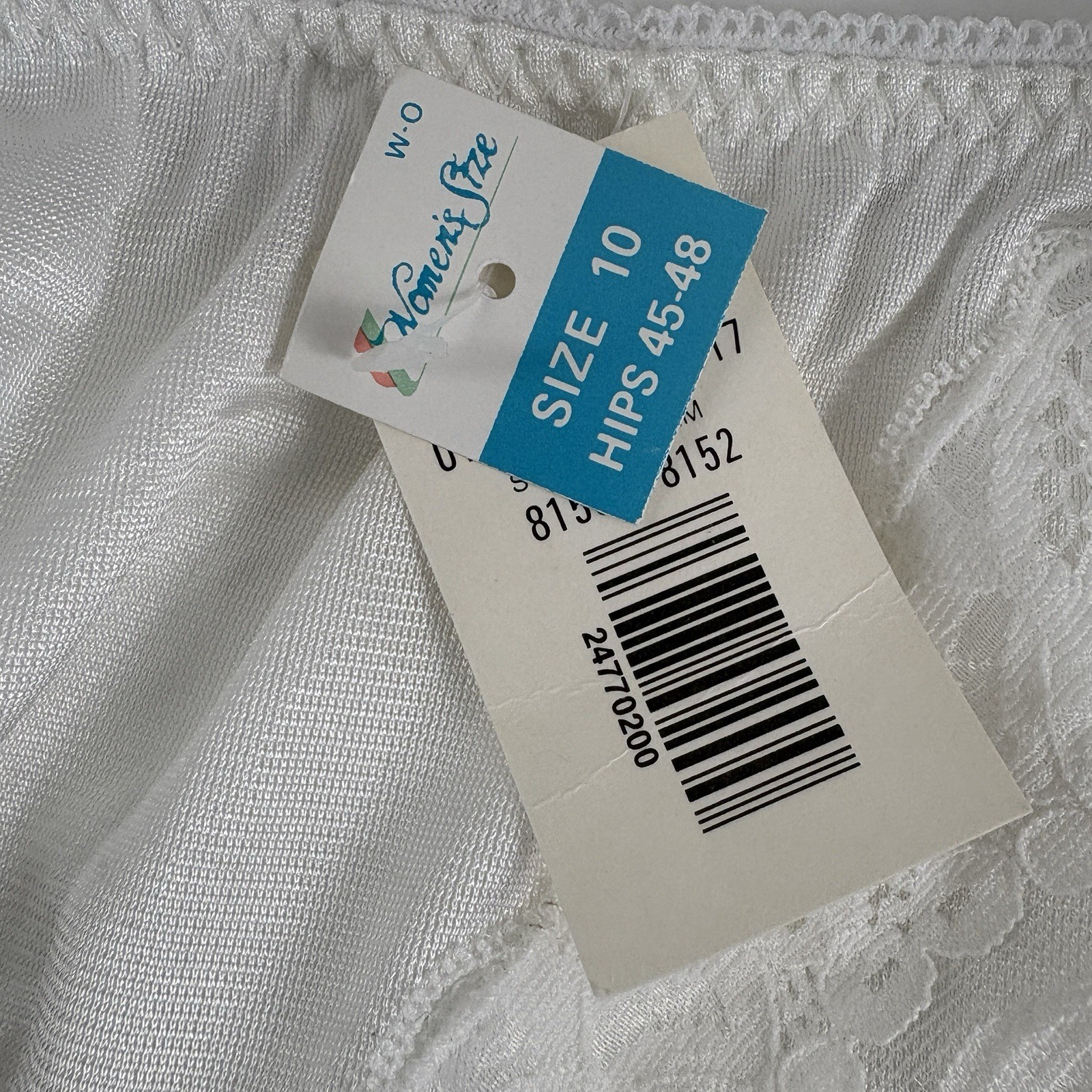 VTG Granny Panties Semi-Sheer Lot of 2 Nylon Full Figure Sz 10 Cotton Gusset NWT