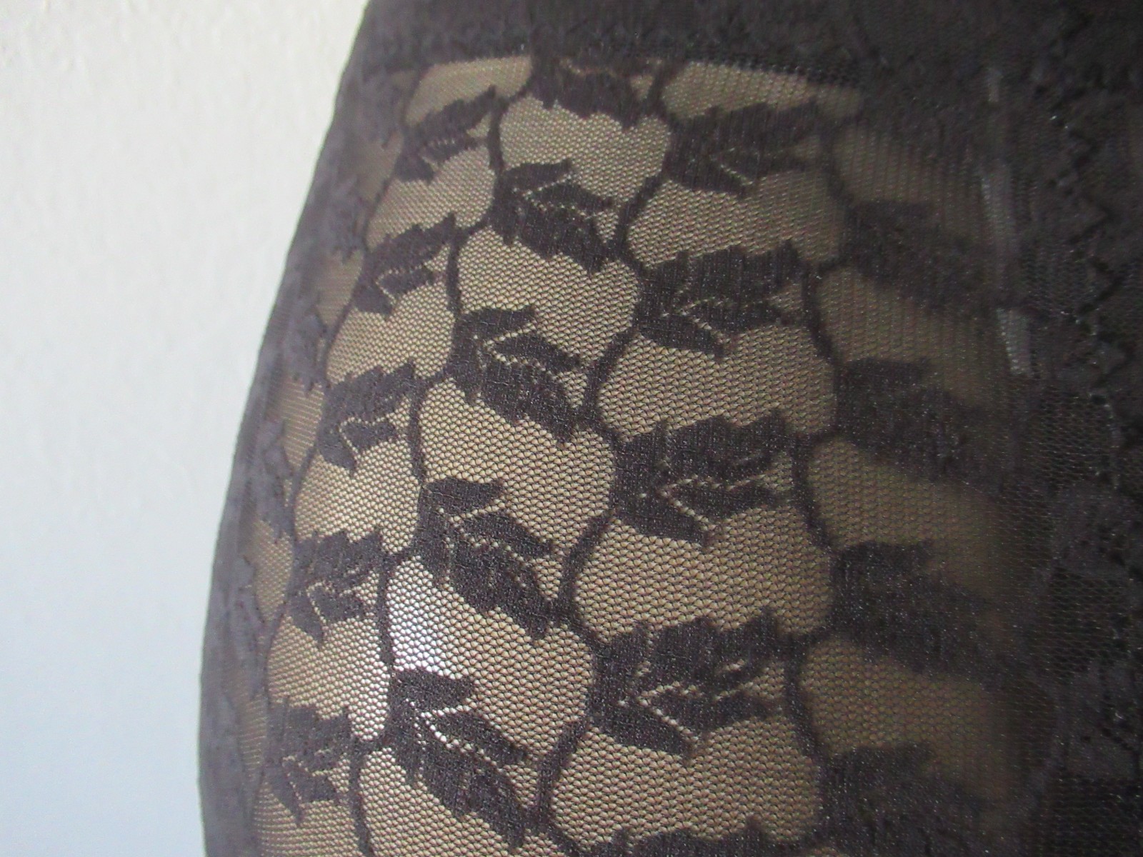 Vintage 60s CROWNETTE Open Bottom 4 Garter Girdle size M lace satin panel NWOT