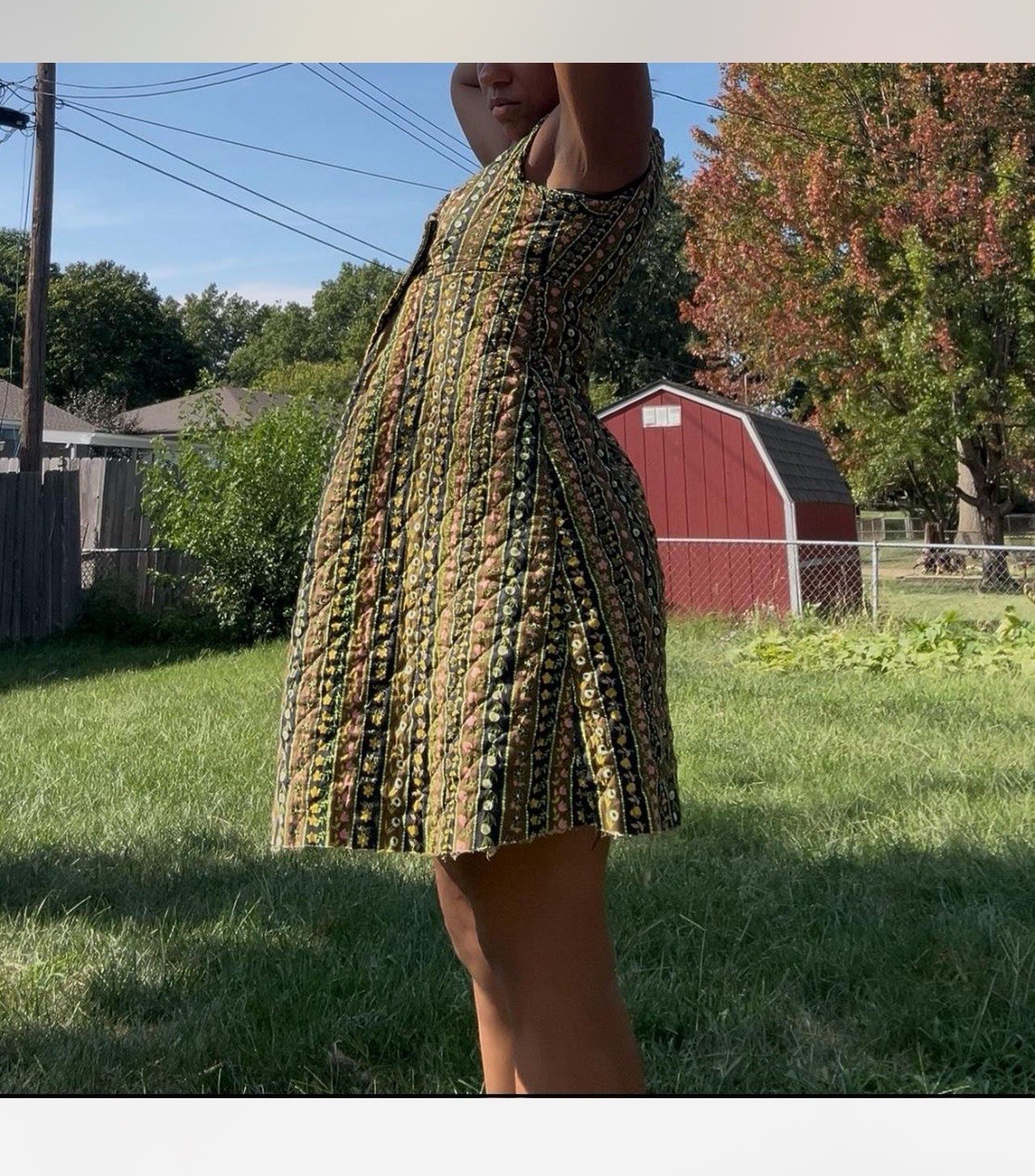 Charming Sweet Vintage Handmade Long Vest / Dress Small to XS