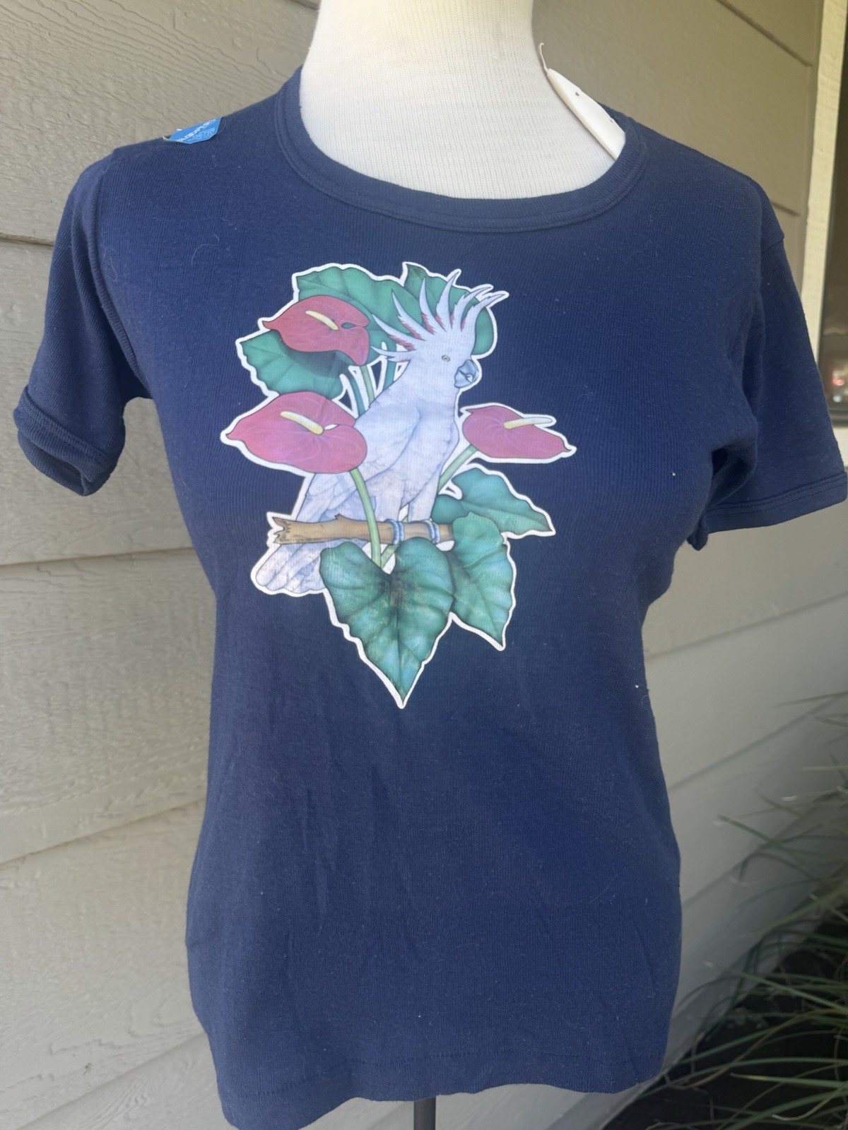 80s Vintage Beach T-shirt Vintage T-shirt Vintage Bird Shirt Deadstock Summer