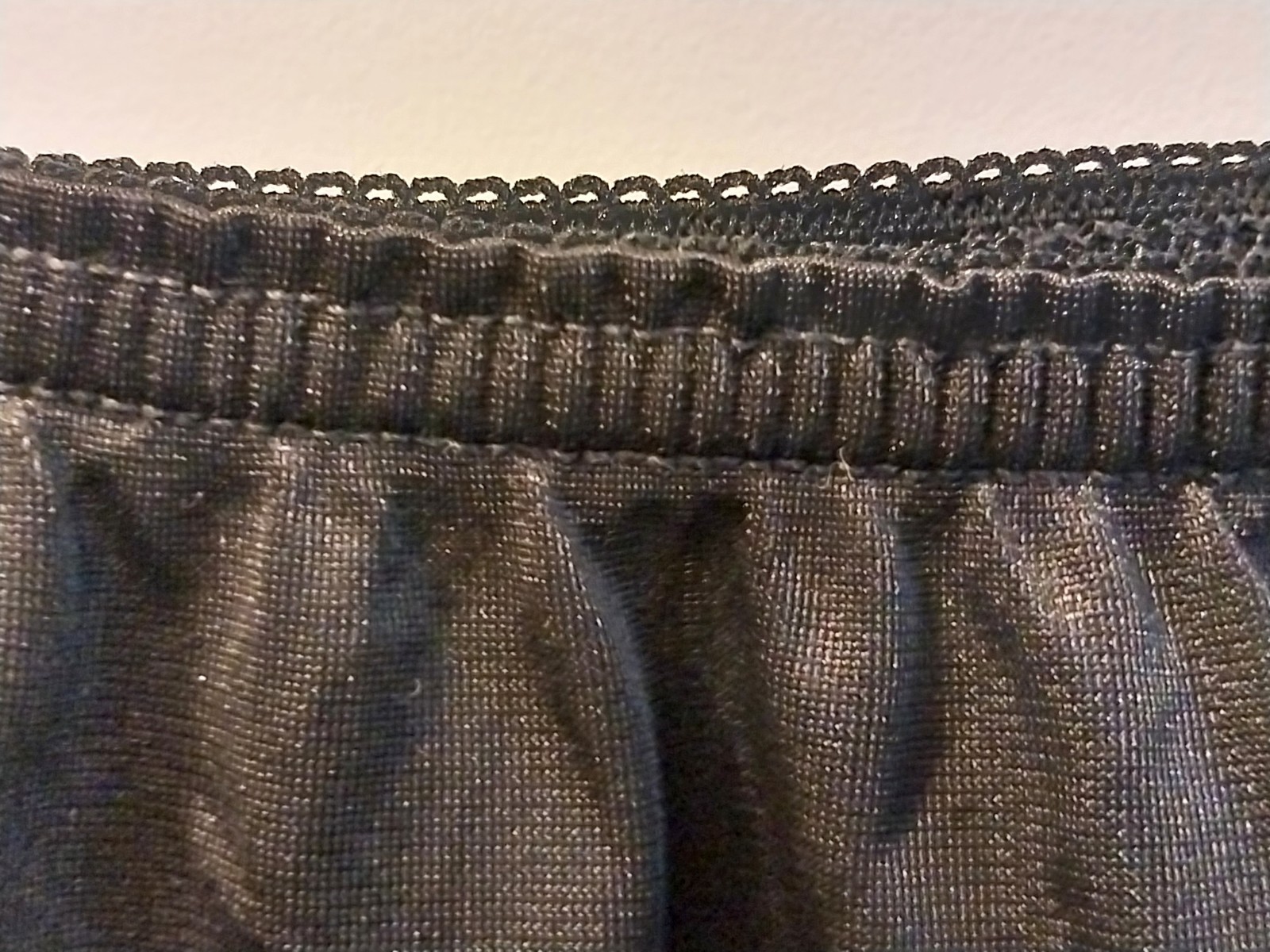 Vintage Fortune Black Nylon Half Slip Size Large 24“ Long See Description