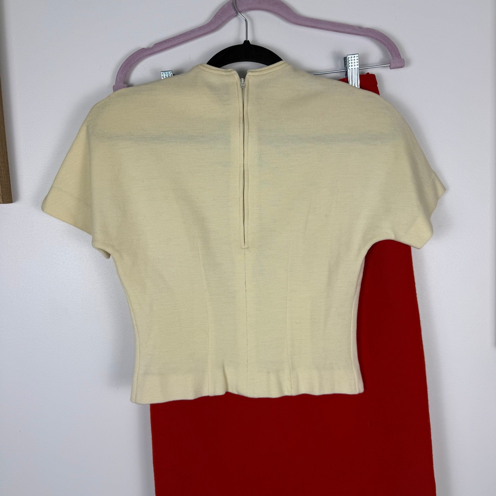 VINTAGE 1960s Italian wool 3 piece ladies suit Small