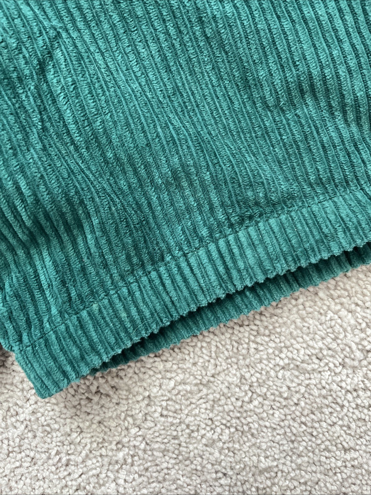 Copper Key Vintage Green High Waisted Pleated Corduroy Shorts Junior 7 Cotton