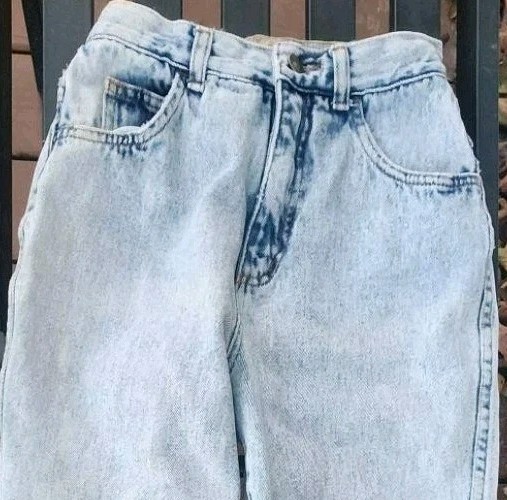 Vintage 80s Mom Jeans Womens 24×26 Acid Wash High Rise Tapered Denim Republic