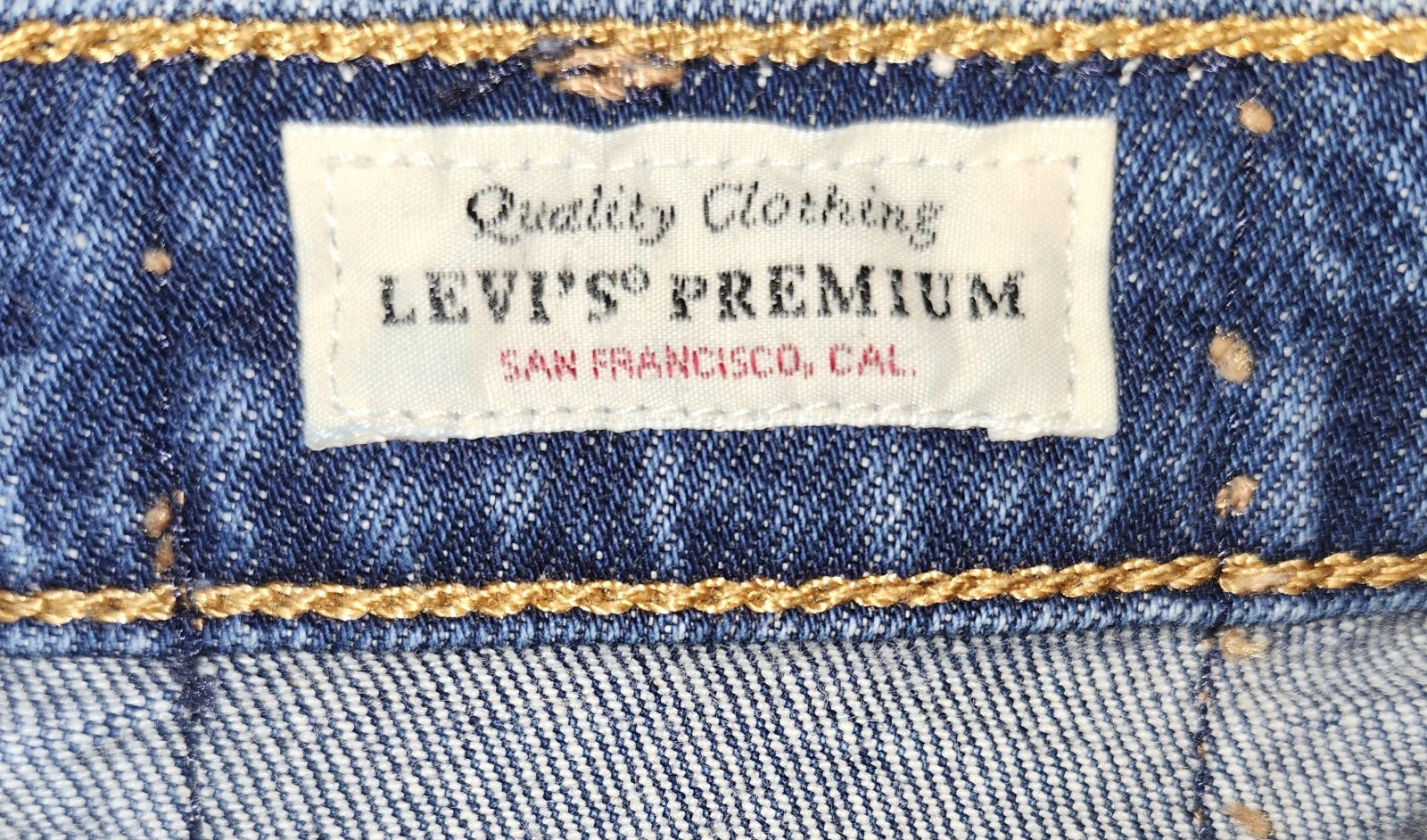 Vtg Style Big E Levi&rsquo;s 501 S Red Label Skinny Button Fly Embroidered SZ 26/28!