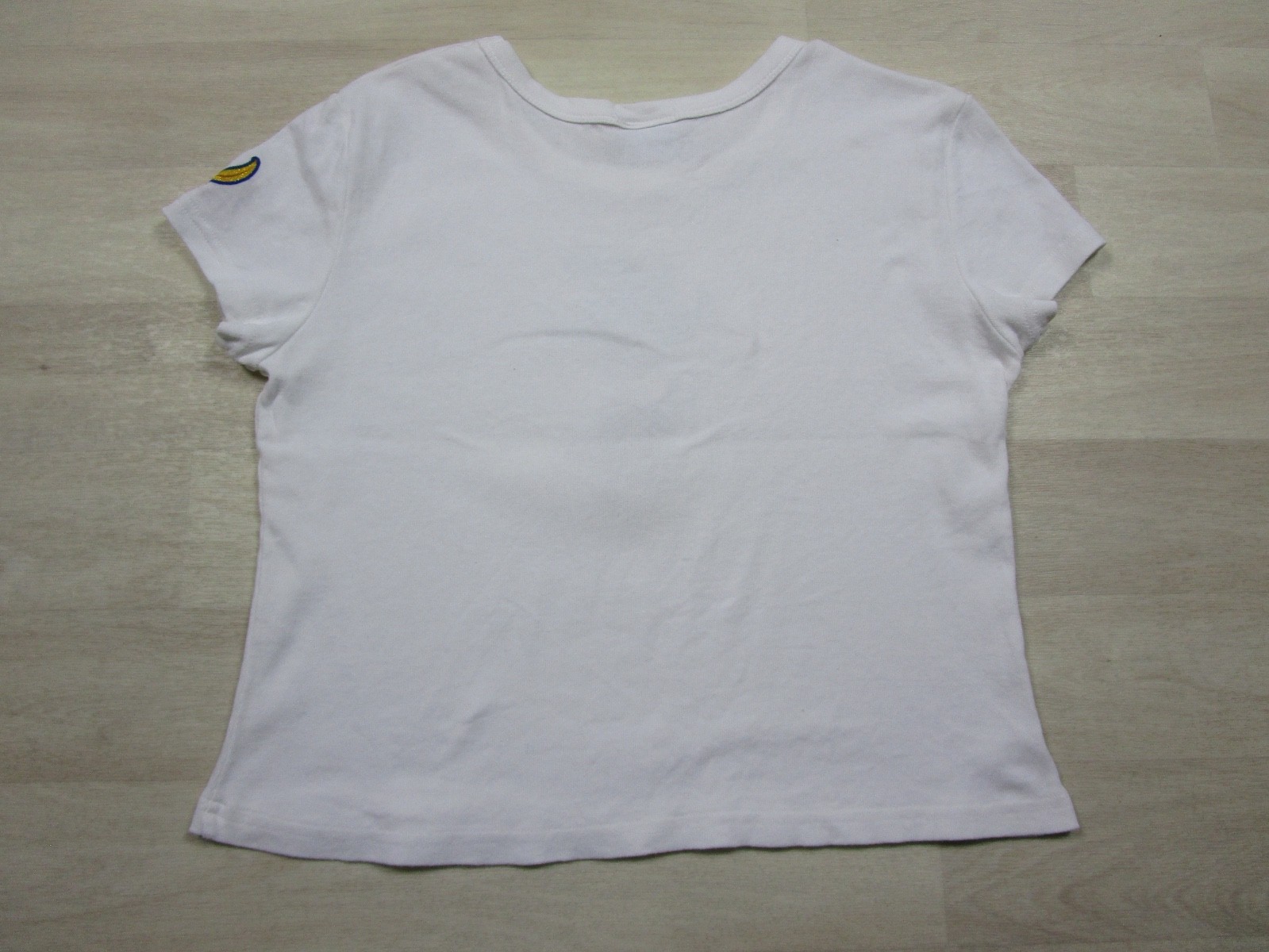 Vintage Y2K Monkey Glitter T-Shirt (M/L) Baby Tee Just Hangin Cyber E-Girl 2000s
