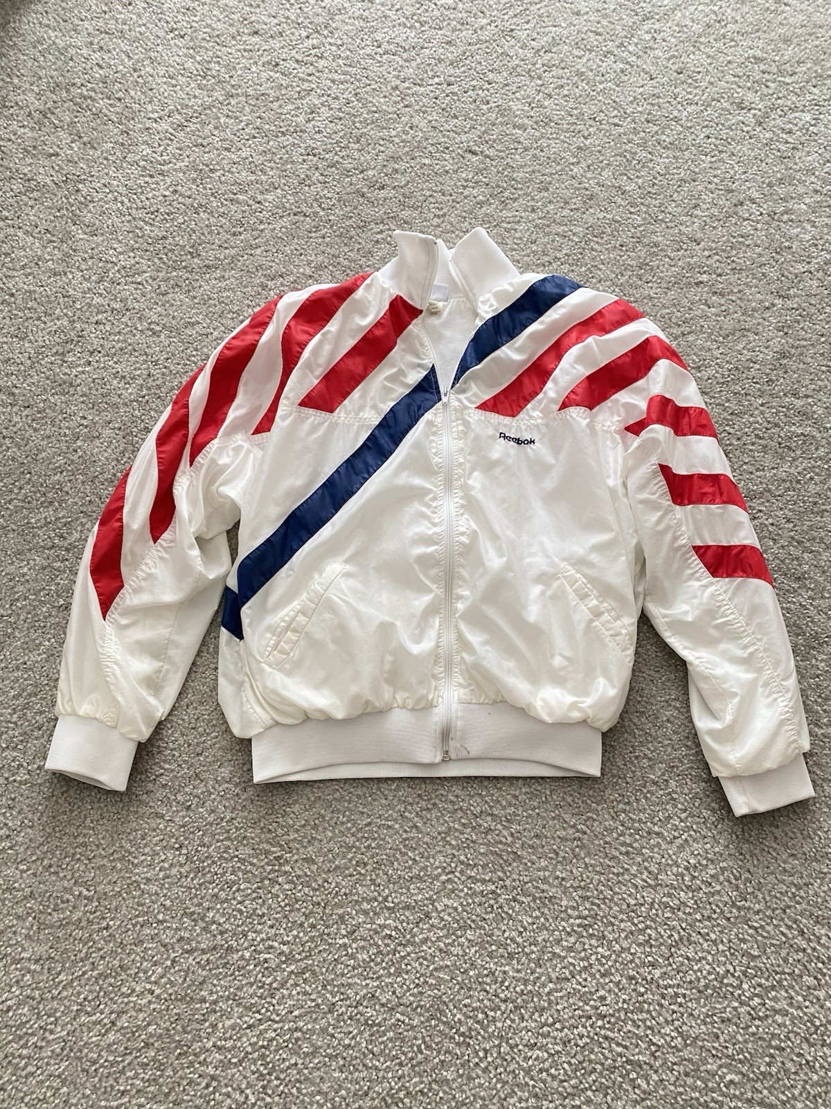 Reebok warmup/ Red, White & Blue Women’s XL (Men’s approx M) made in USA