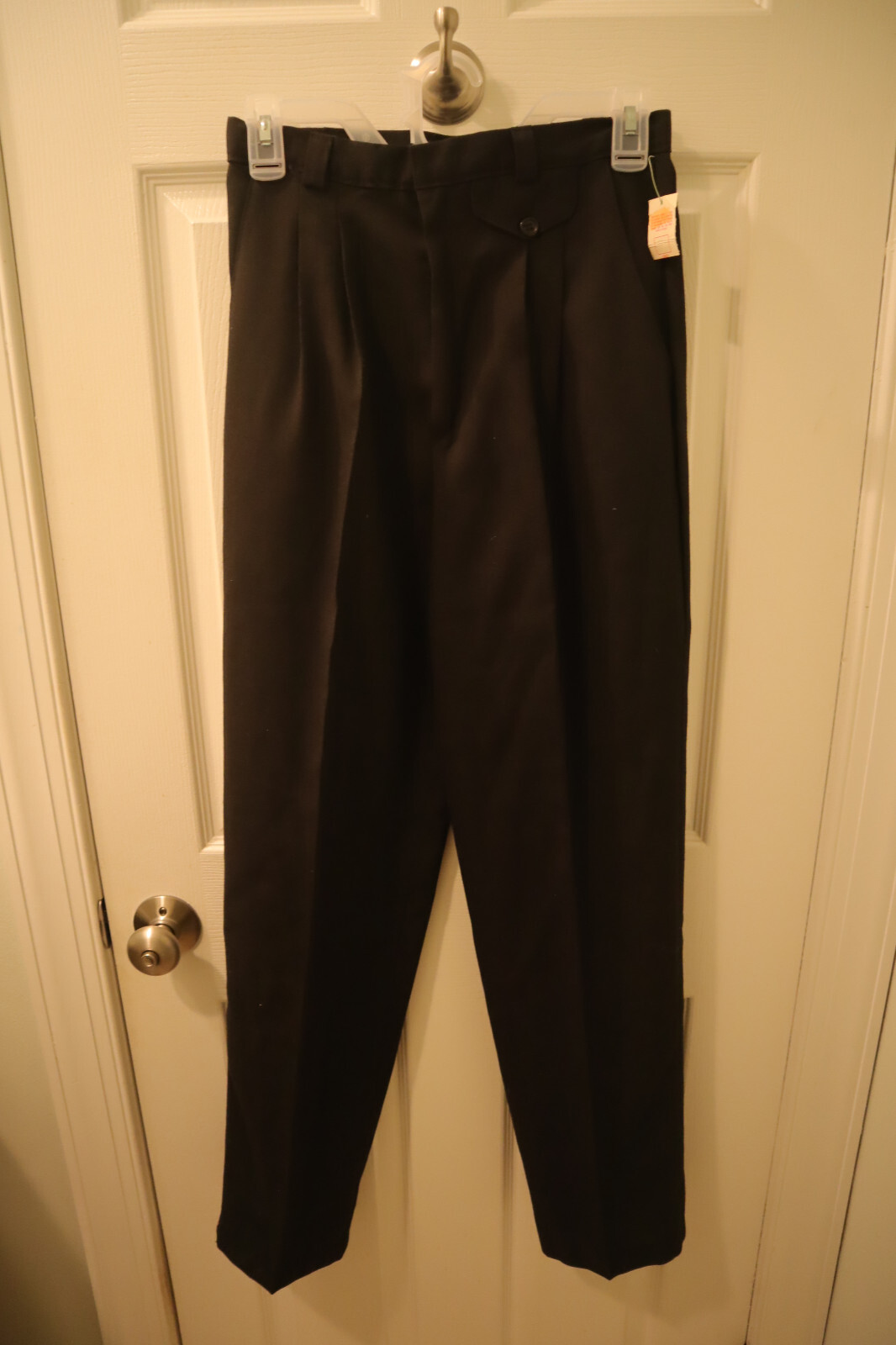 Vintage 1980’s Alexander’s Black 100% Polyester Women’s Flared Pants SZ12