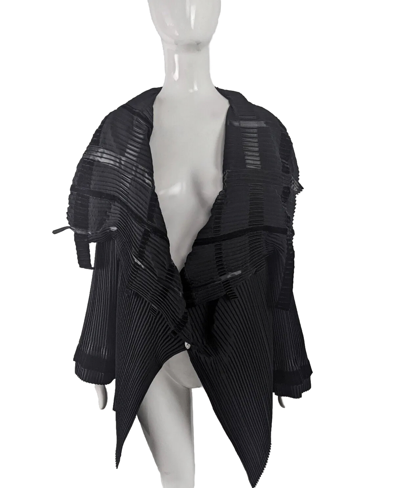 ❤️ vtg avant garde glam rock pleated hollywood pop art jacket