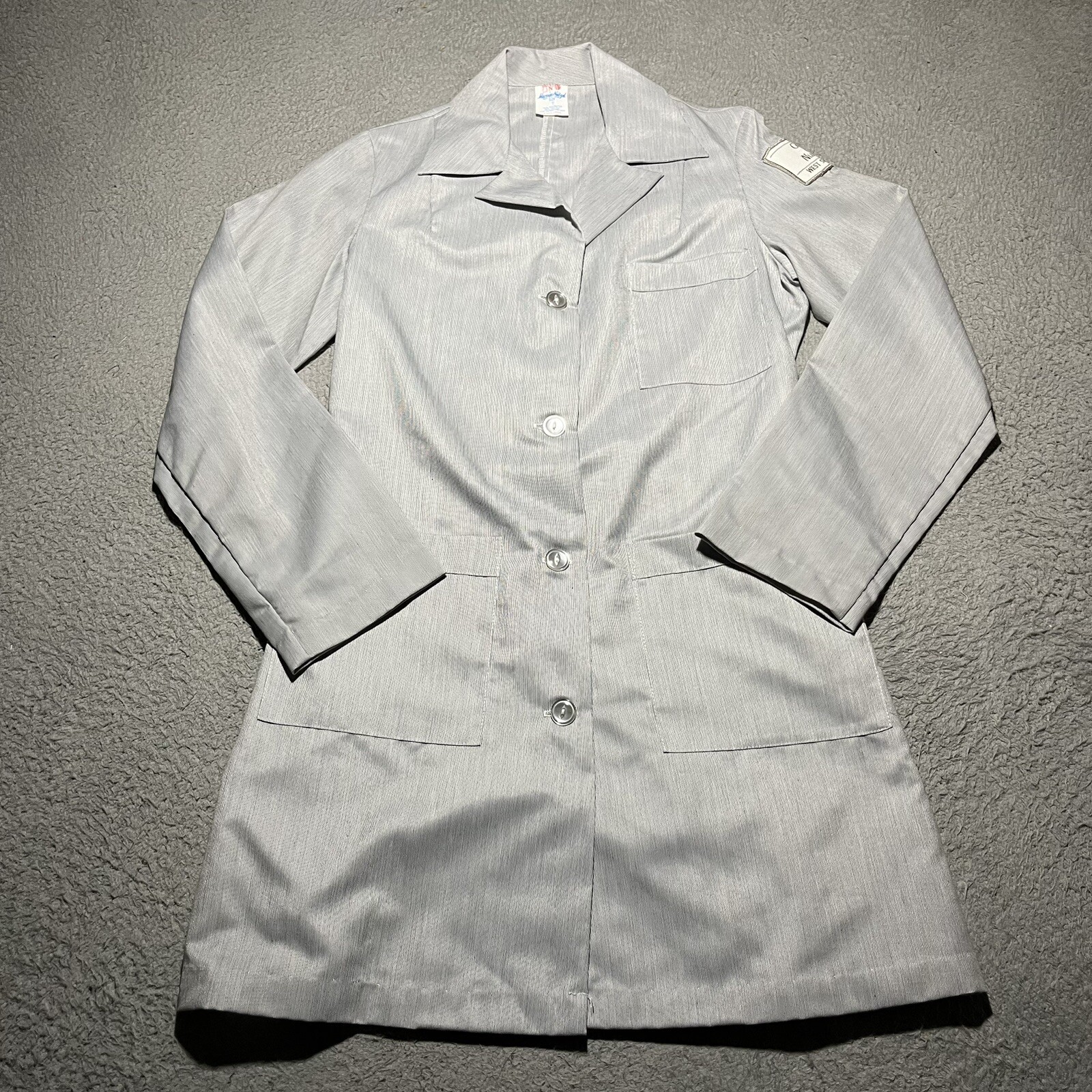 Vintage Marvin Neitzel Nurse Uniform Womens 8 Gray Mid Century USA College