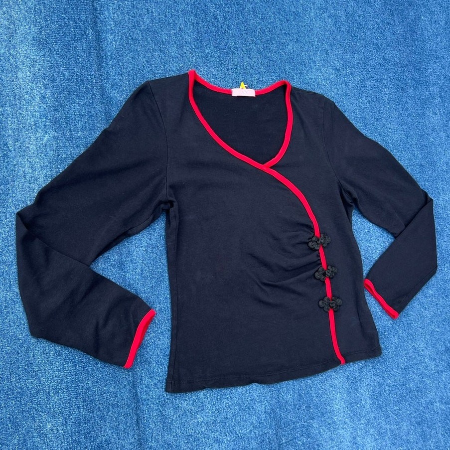90s Forever 21 mock wrap top