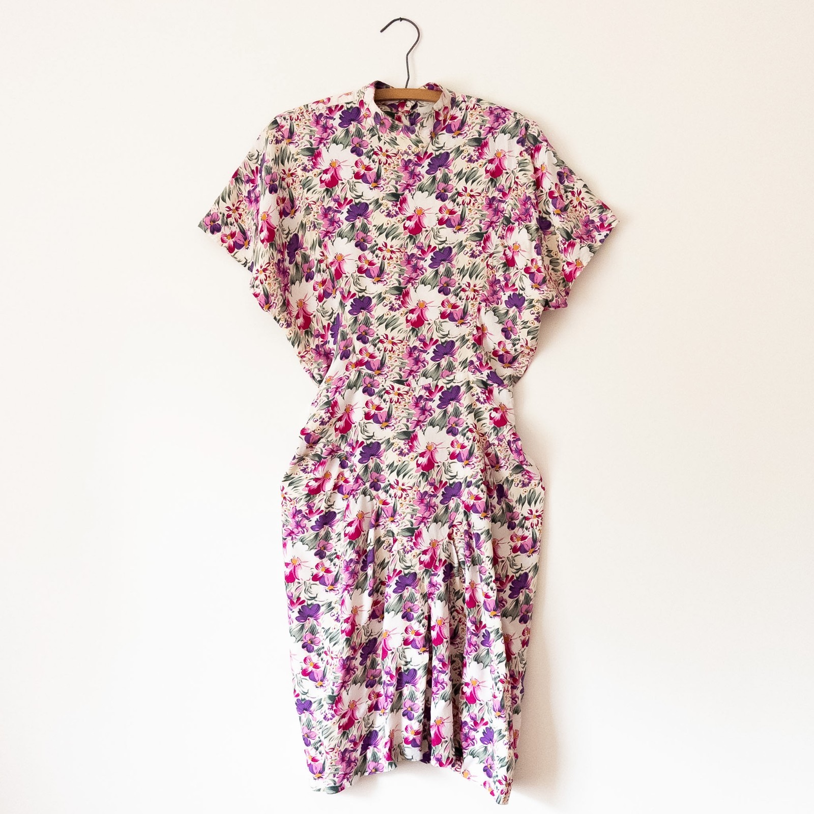 VTG 80&rsquo;s David Benjamin Cottagecore Feminine Romantic Floral Midi Dress Size S