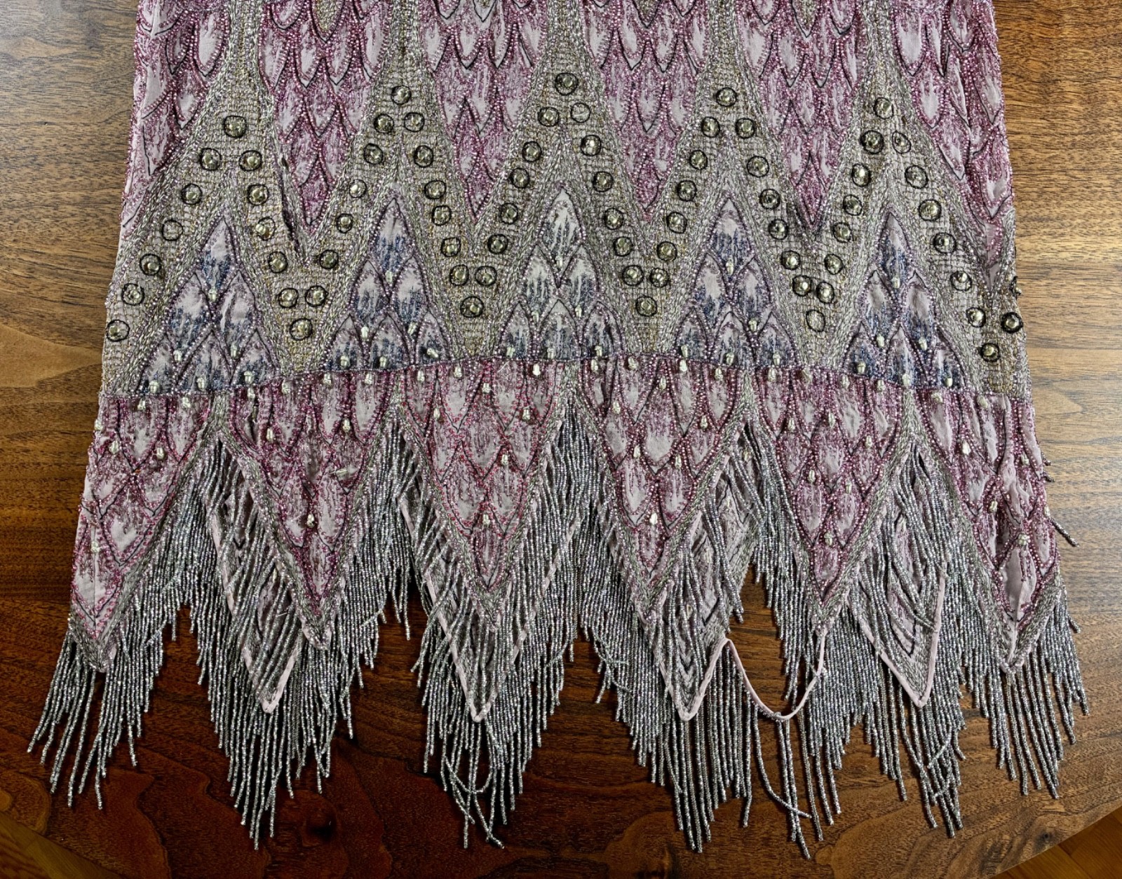 Insanely intricate vintage beaded flapper dress