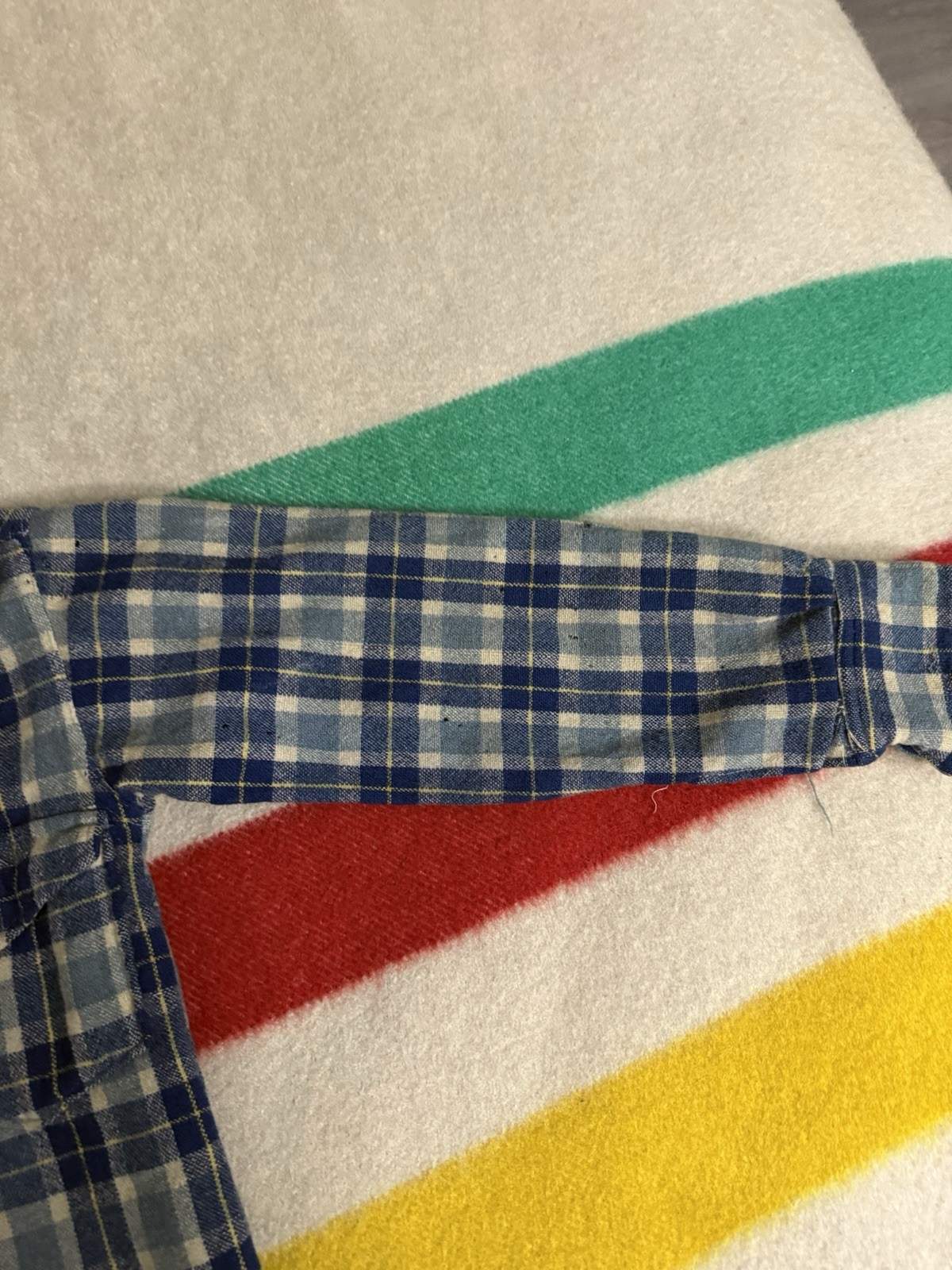 Vintage 30s 1930s 40s Pendleton Flannel Wool Distressed Thrashed Extra Small XS