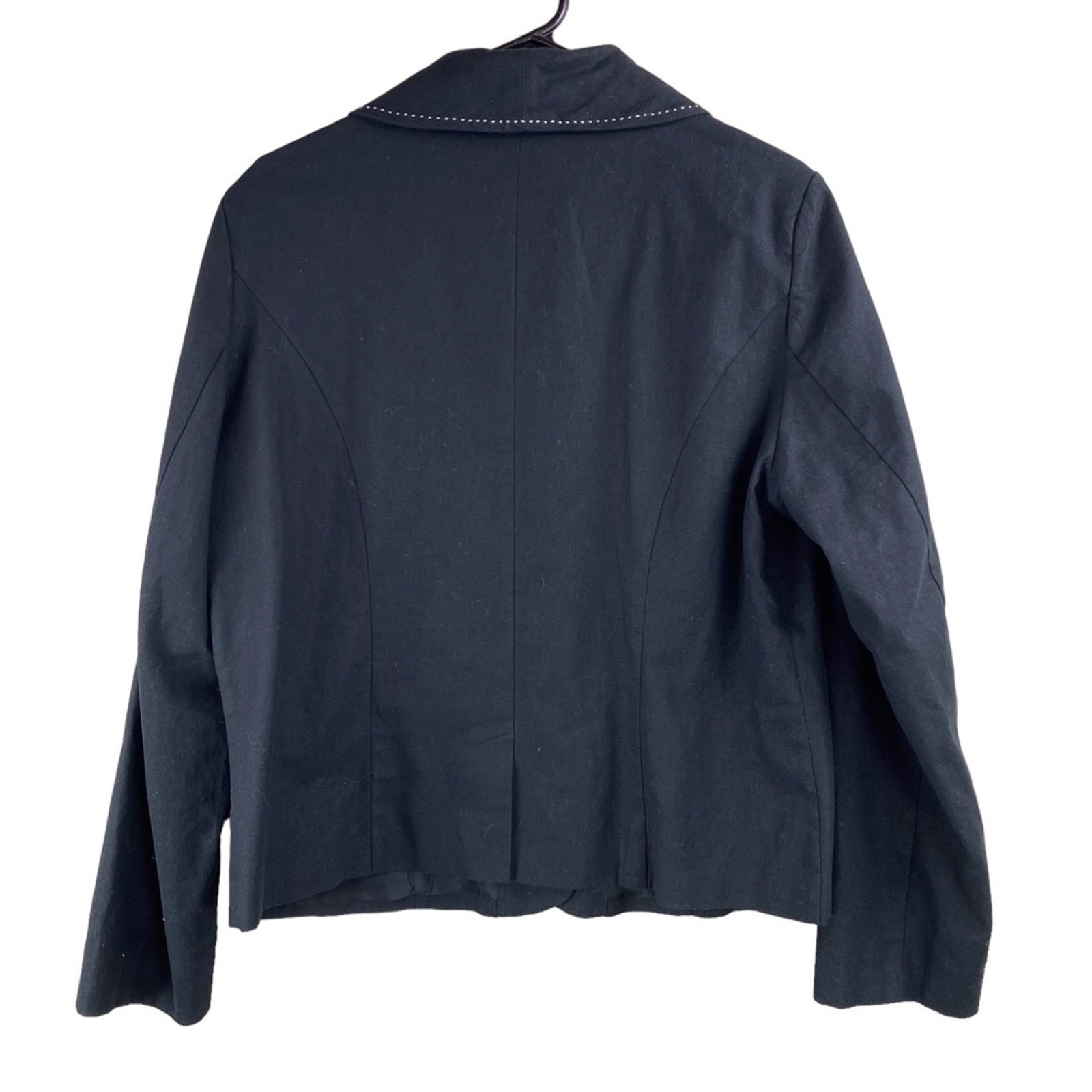 Vintage April Cornell Scallop Collar Blazer Womens Size L