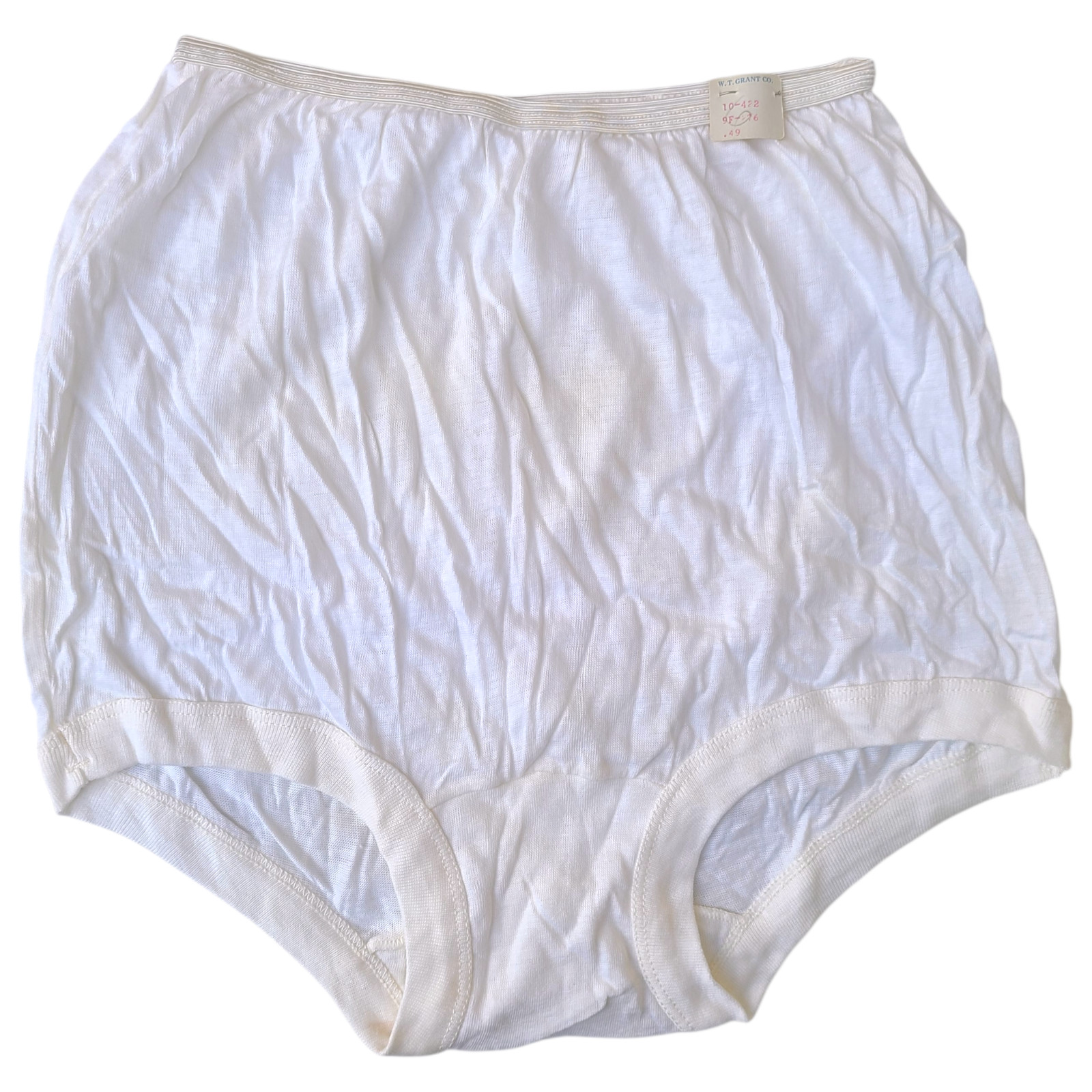 NOS Vintage Granny Panties Wide Leg Band Cotton Sz 6 Granny Panty Full Brief NEW